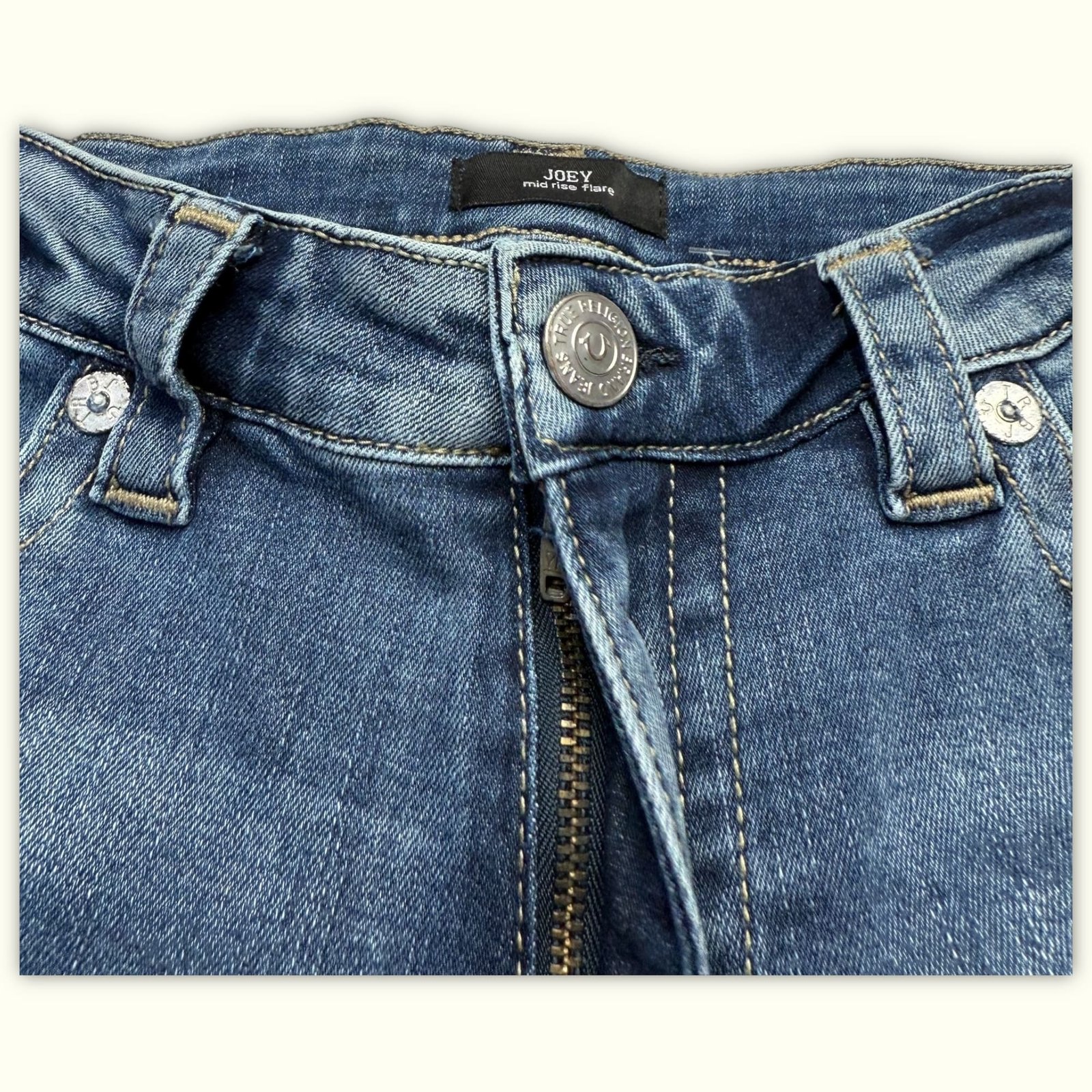 True Religion Jean Évasé Femme Y2K – W34