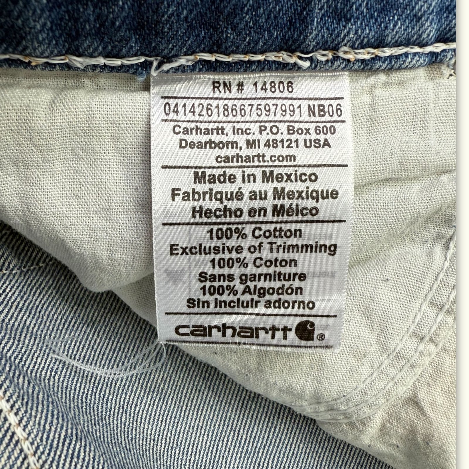 Carhartt Jean Regular Homme 2010s Workwear – W44