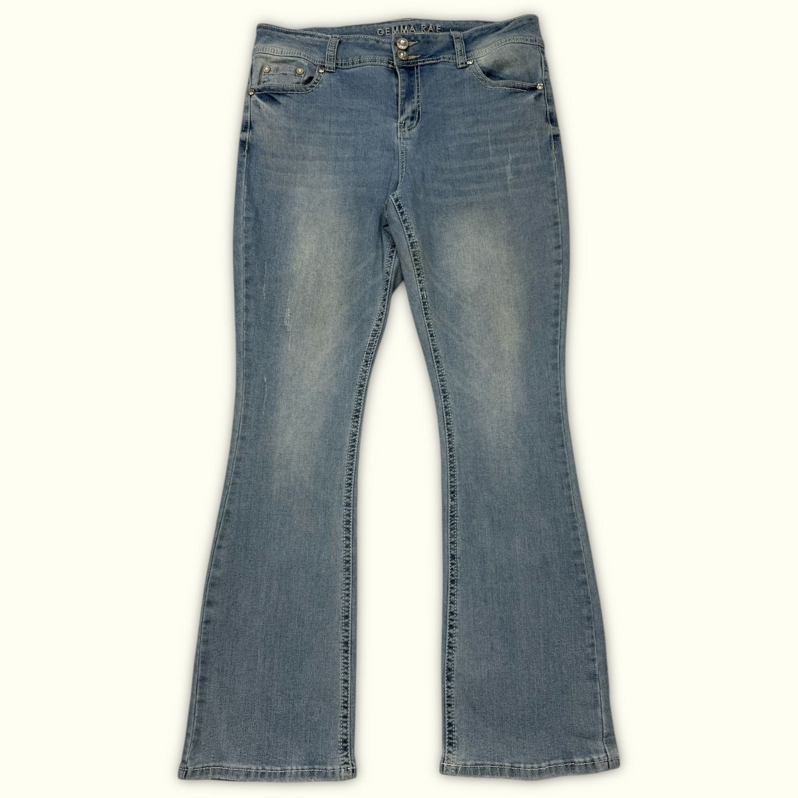 Gemma Rae Jean Évasé Femme 2000s Y2K – W34