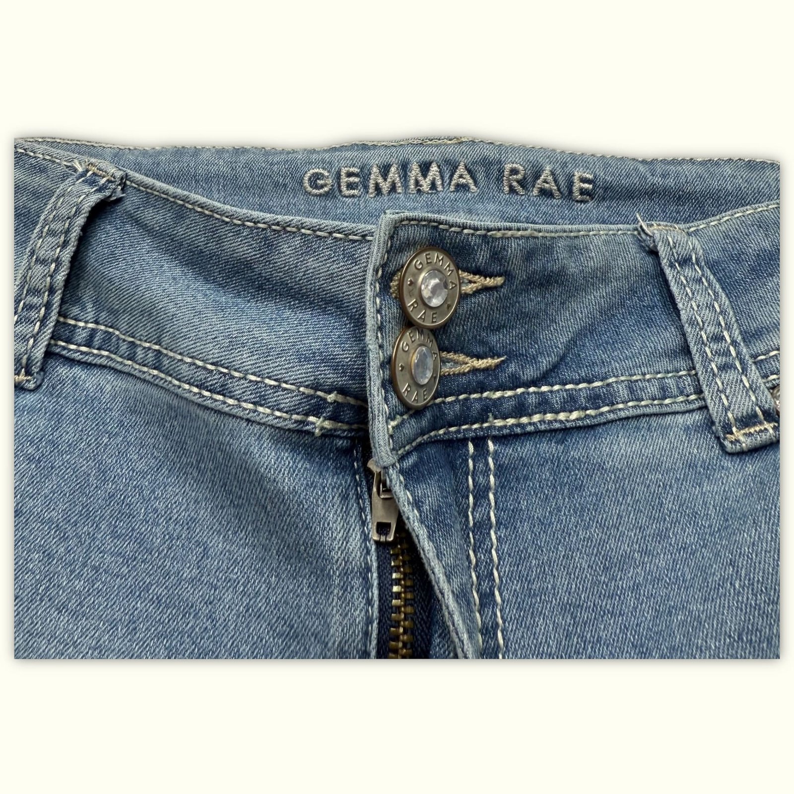 Gemma Rae Jean Évasé Femme 2000s Y2K – W34