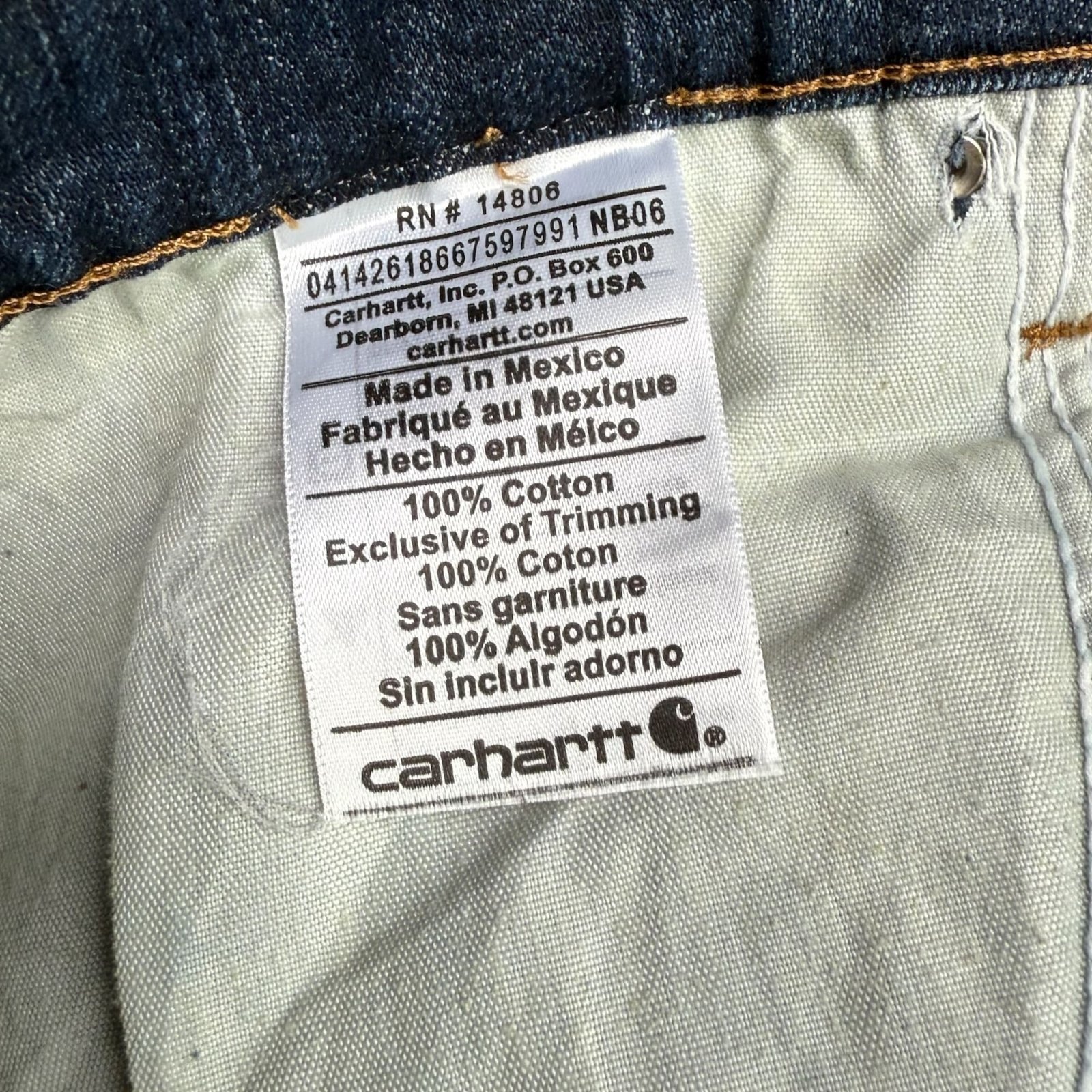 Carhartt Jean Regular Homme Workwear – W48