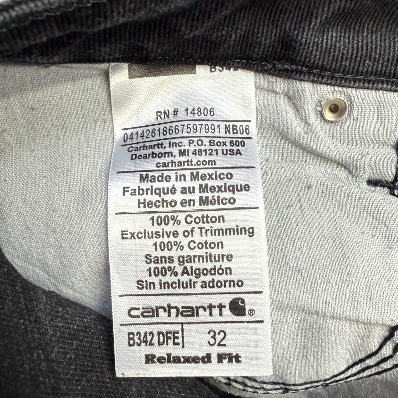 Carhartt Jeans Relaxed Herren Workwear – W32