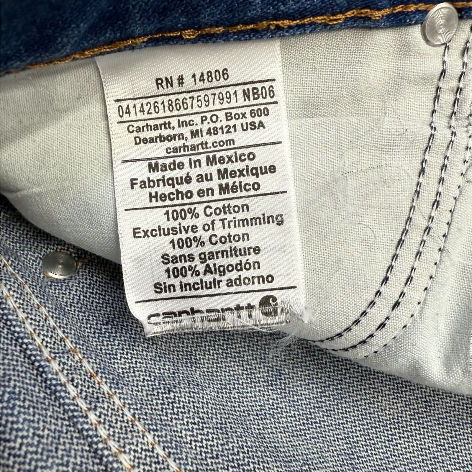 Carhartt Jean Regular Homme Workwear – W40