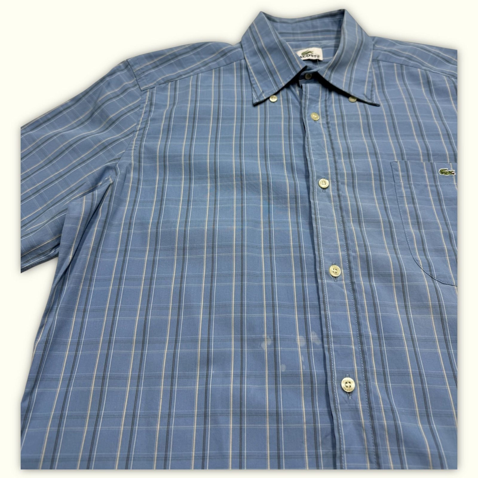 Lacoste Chemise Regular Homme 1990s Vintage – M