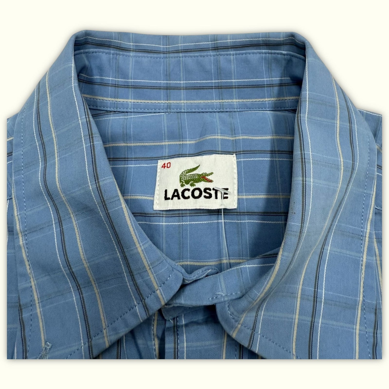 Lacoste Chemise Regular Homme 1990s Vintage – M