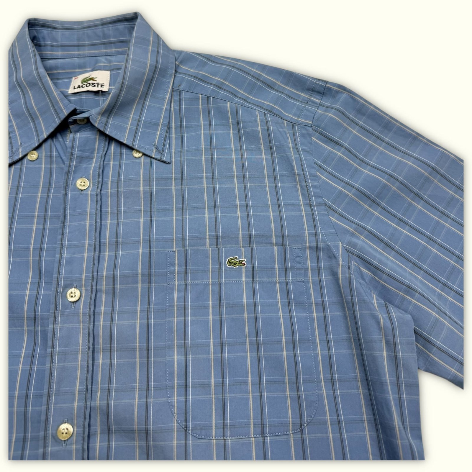 Lacoste Chemise Regular Homme 1990s Vintage – M