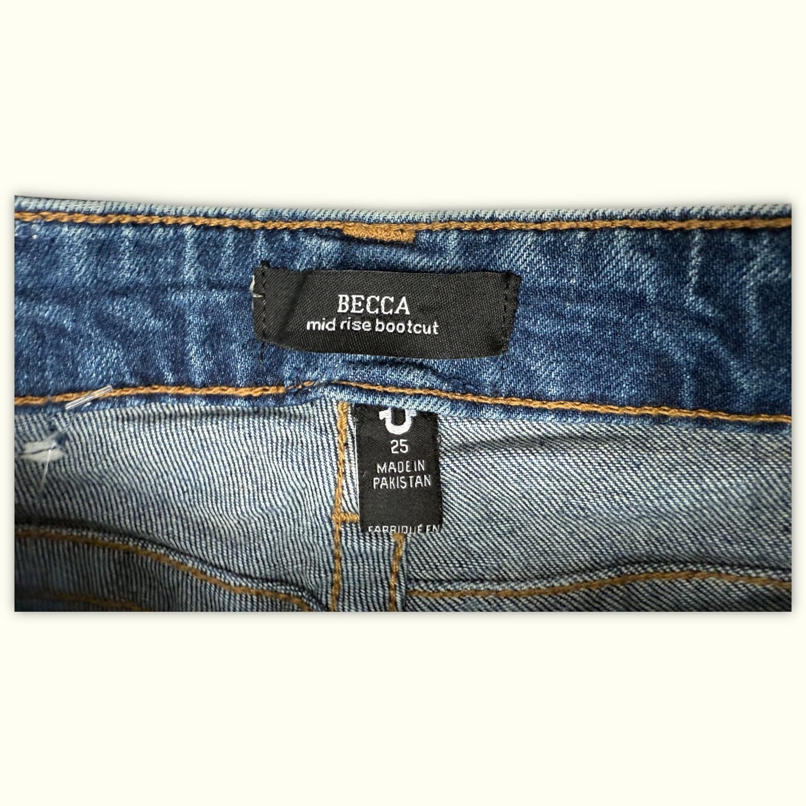 True Religion Jean Bootcut Femme 2010s Y2K – W25