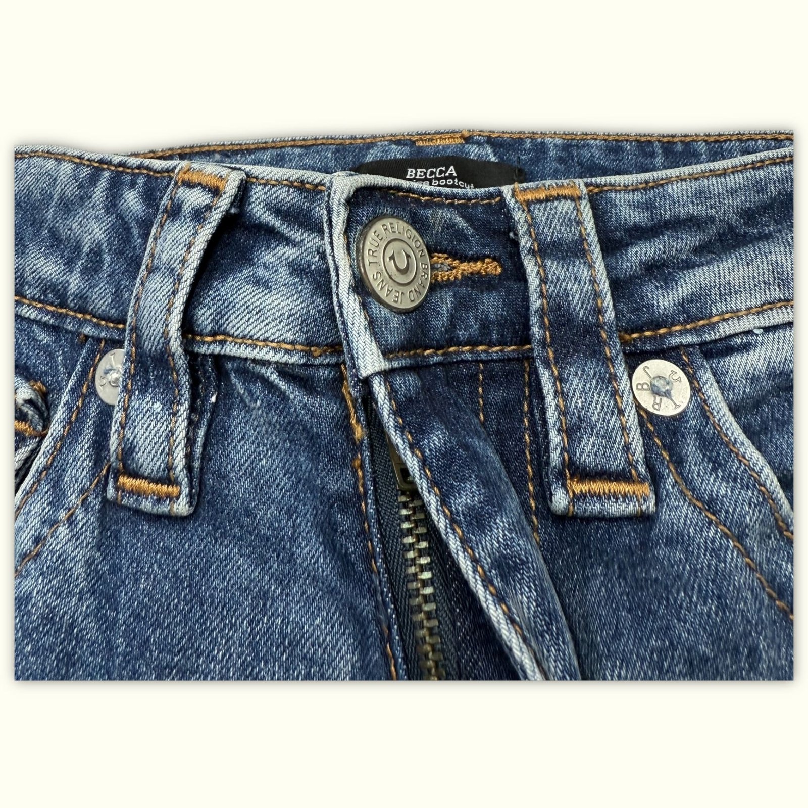 True Religion Jean Bootcut Femme 2000s Y2K – W24