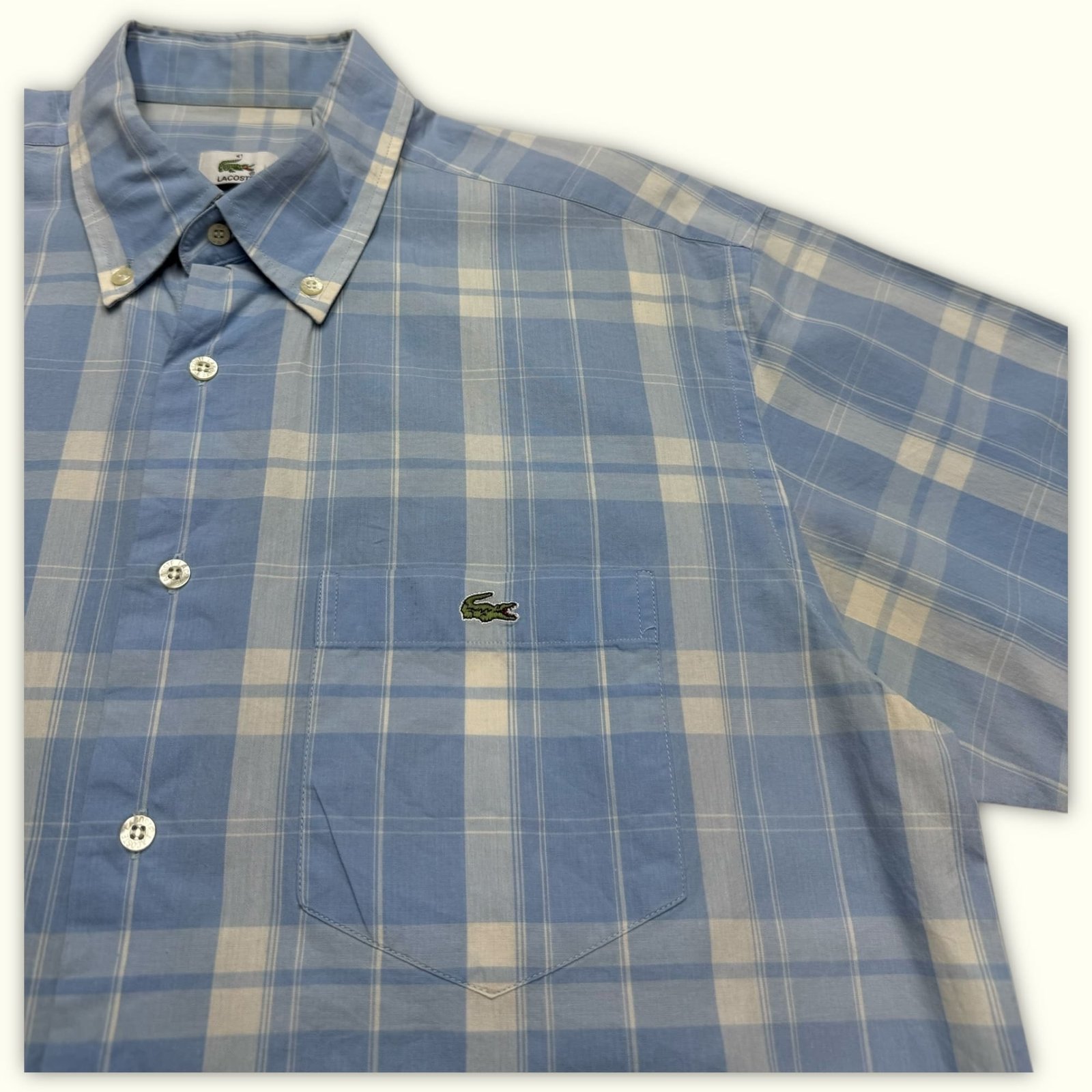 Lacoste Chemise Regular Homme 2000s Classique – L