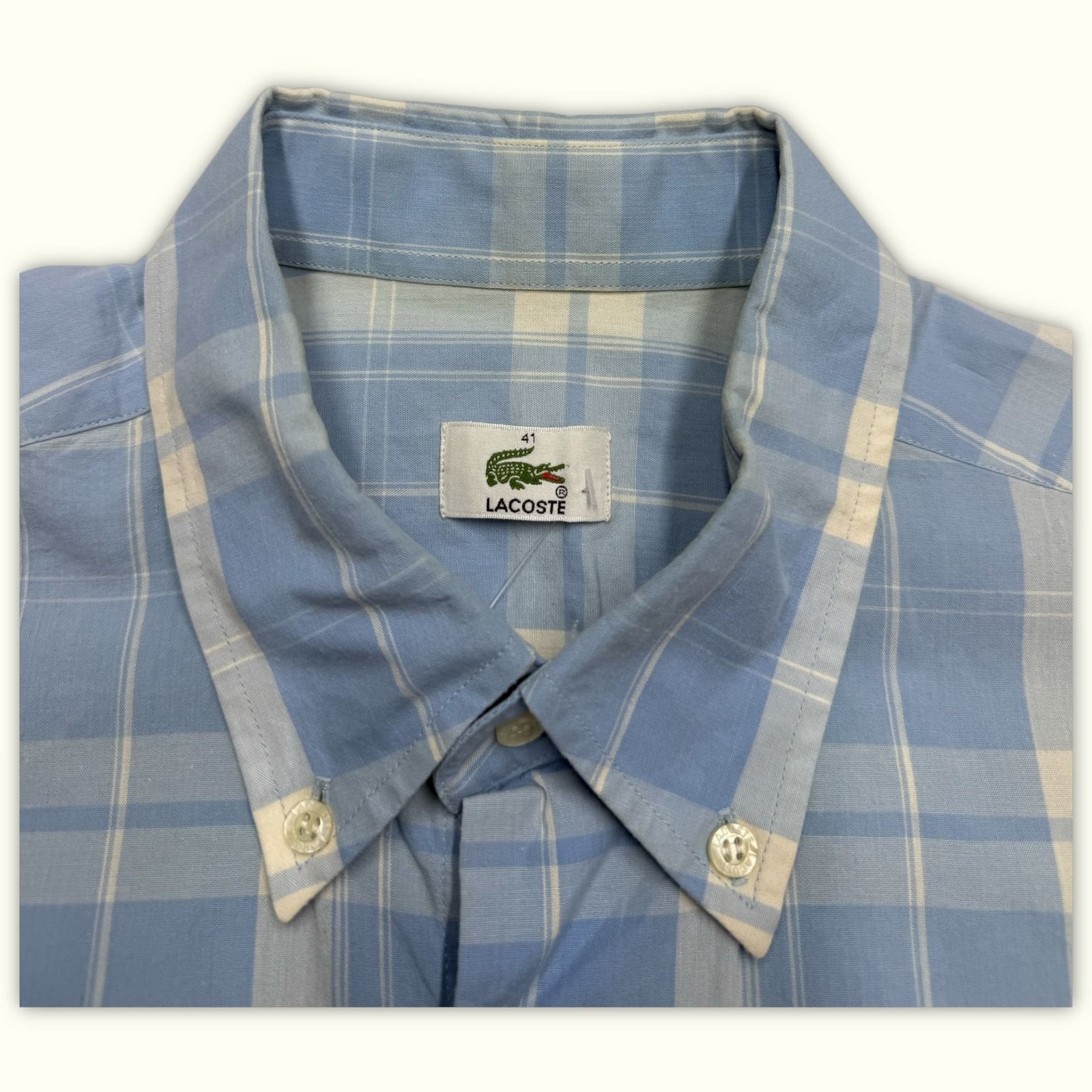 Lacoste Chemise Regular Homme 2000s Classique – L