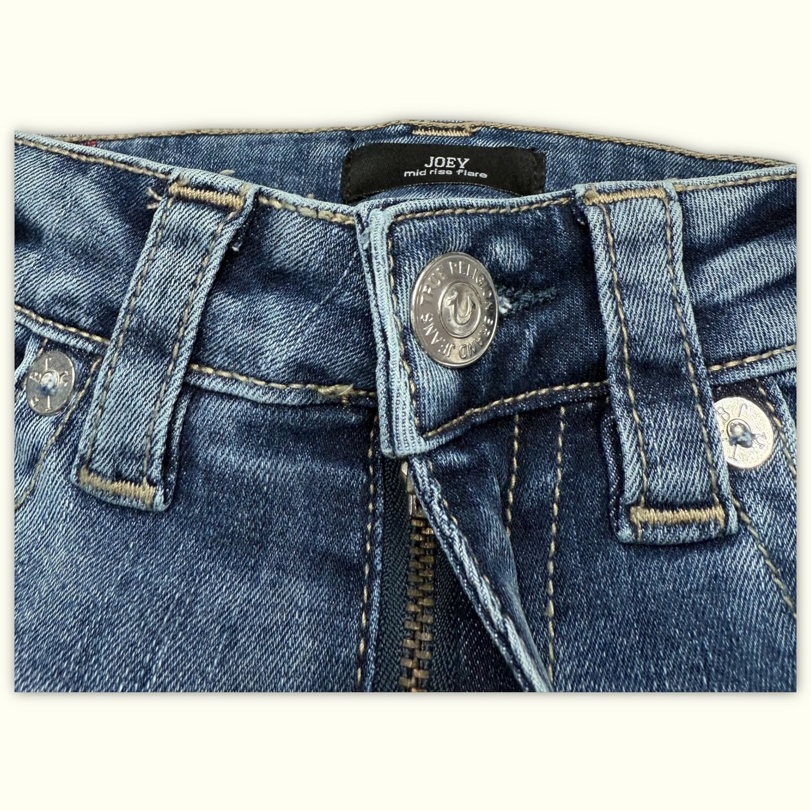 True Religion Jean Évasé Femme Y2K – W27
