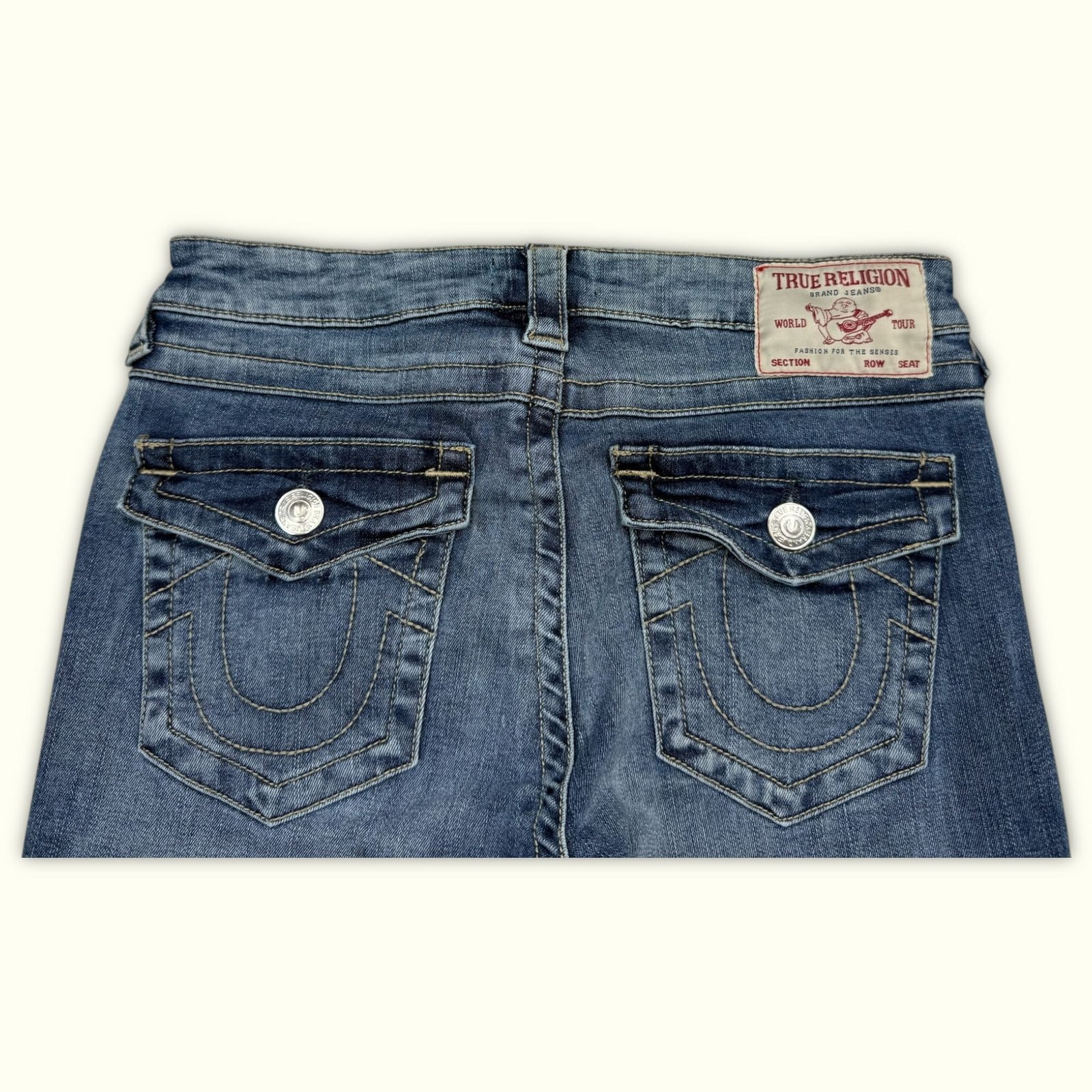 True Religion Jean Évasé Femme Y2K – W27