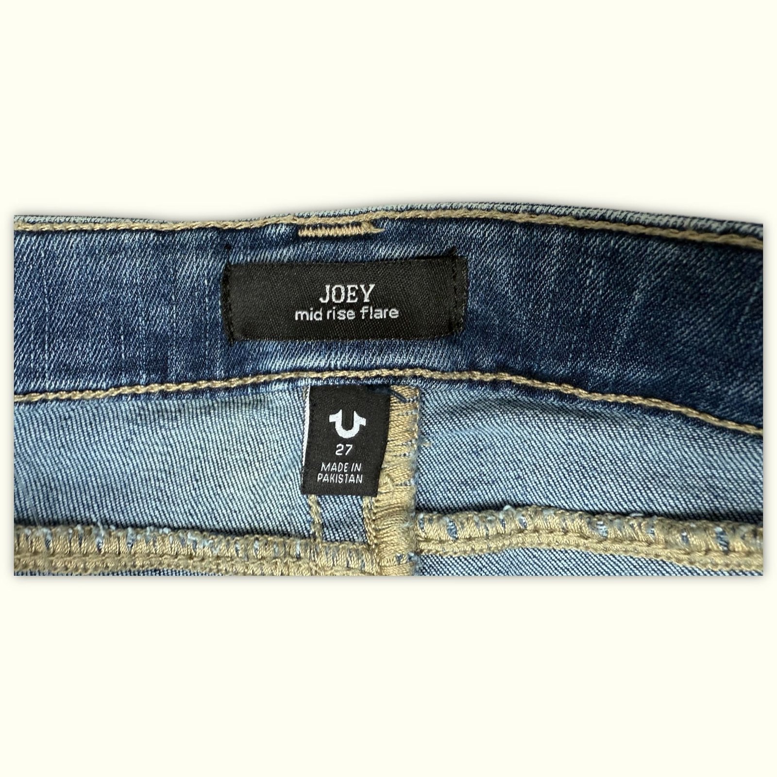 True Religion Jean Évasé Femme Y2K – W27