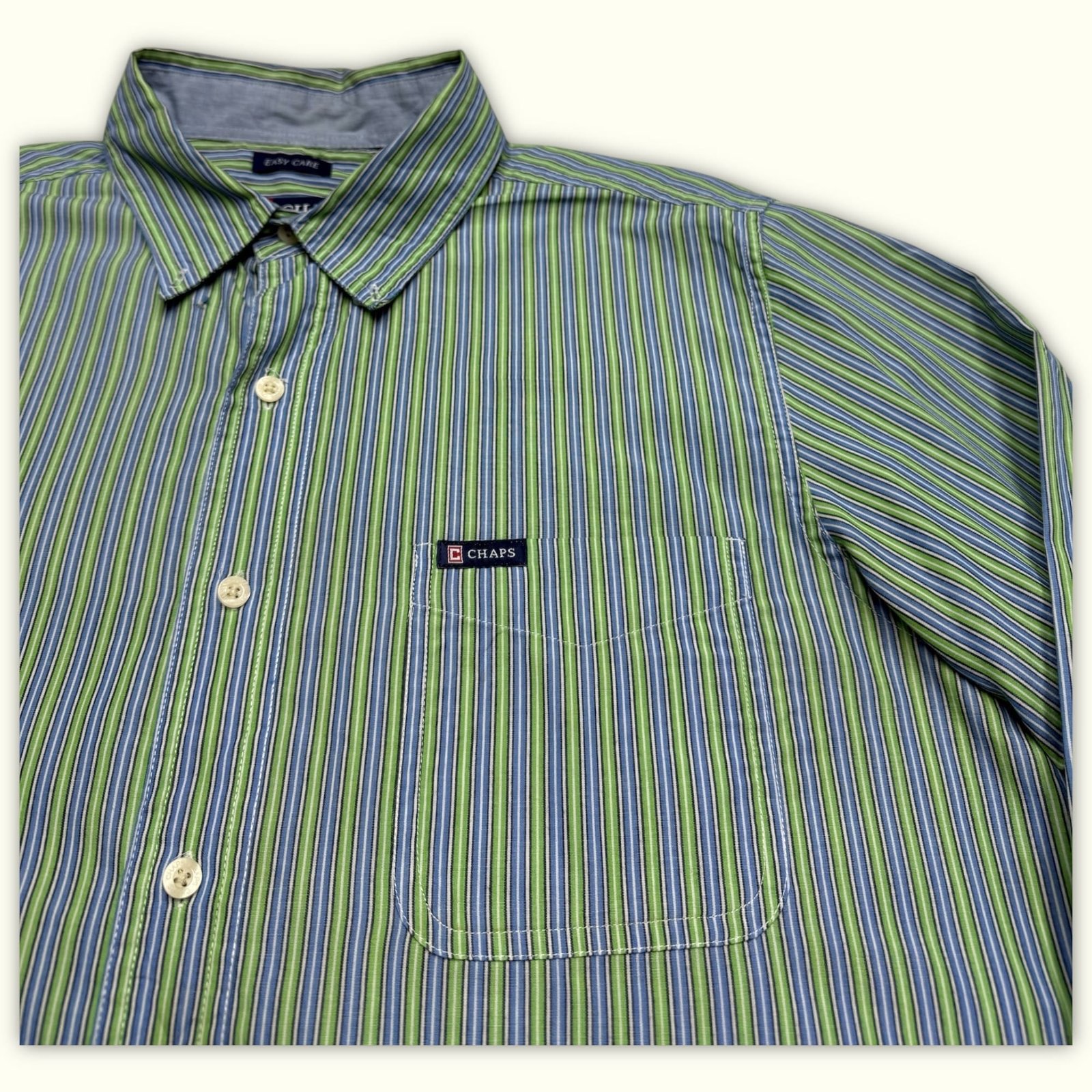 Chaps Chemise Regular Homme 2000s Preppy – L