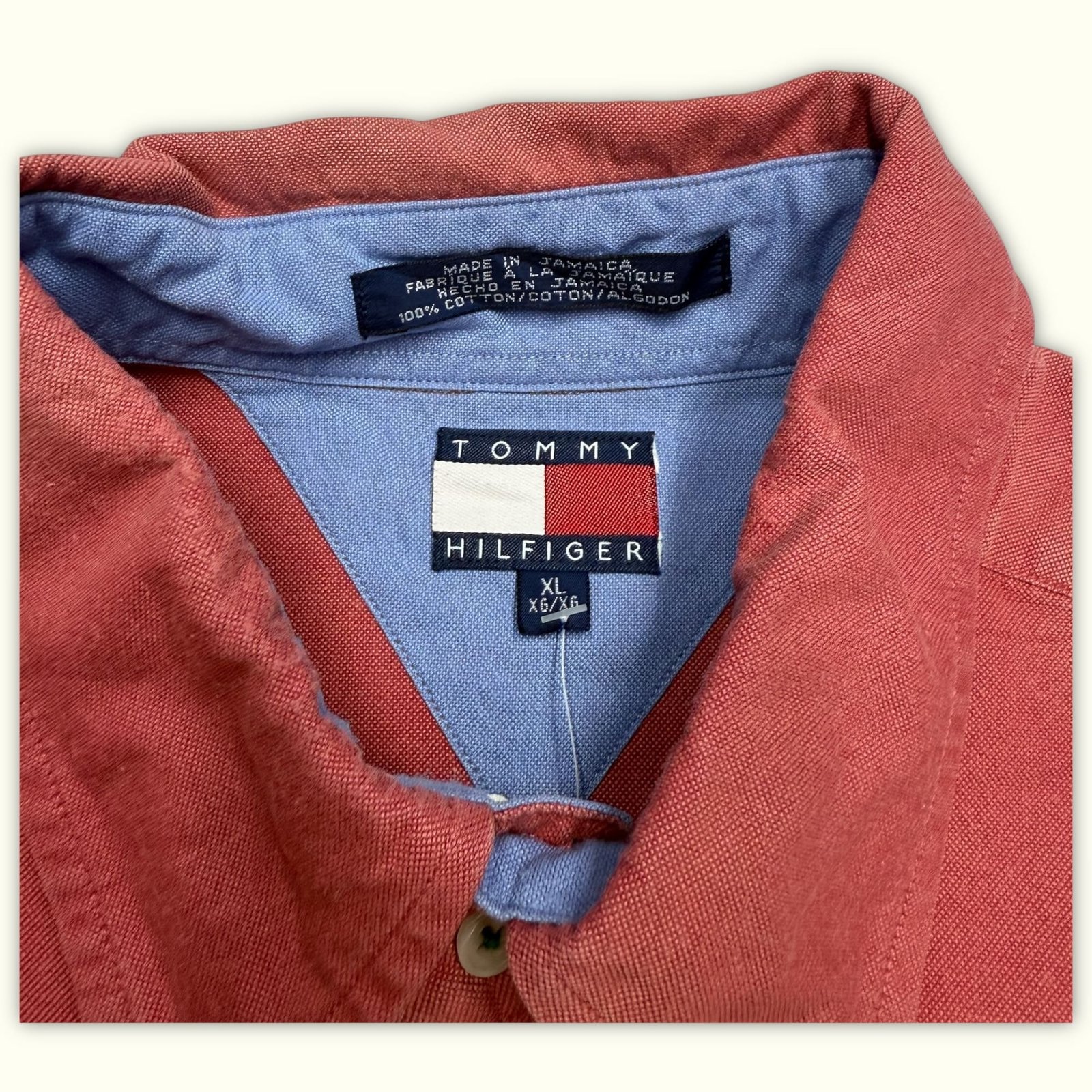 Tommy Hilfiger Chemise Oversize Homme 1990s Vintage – XL