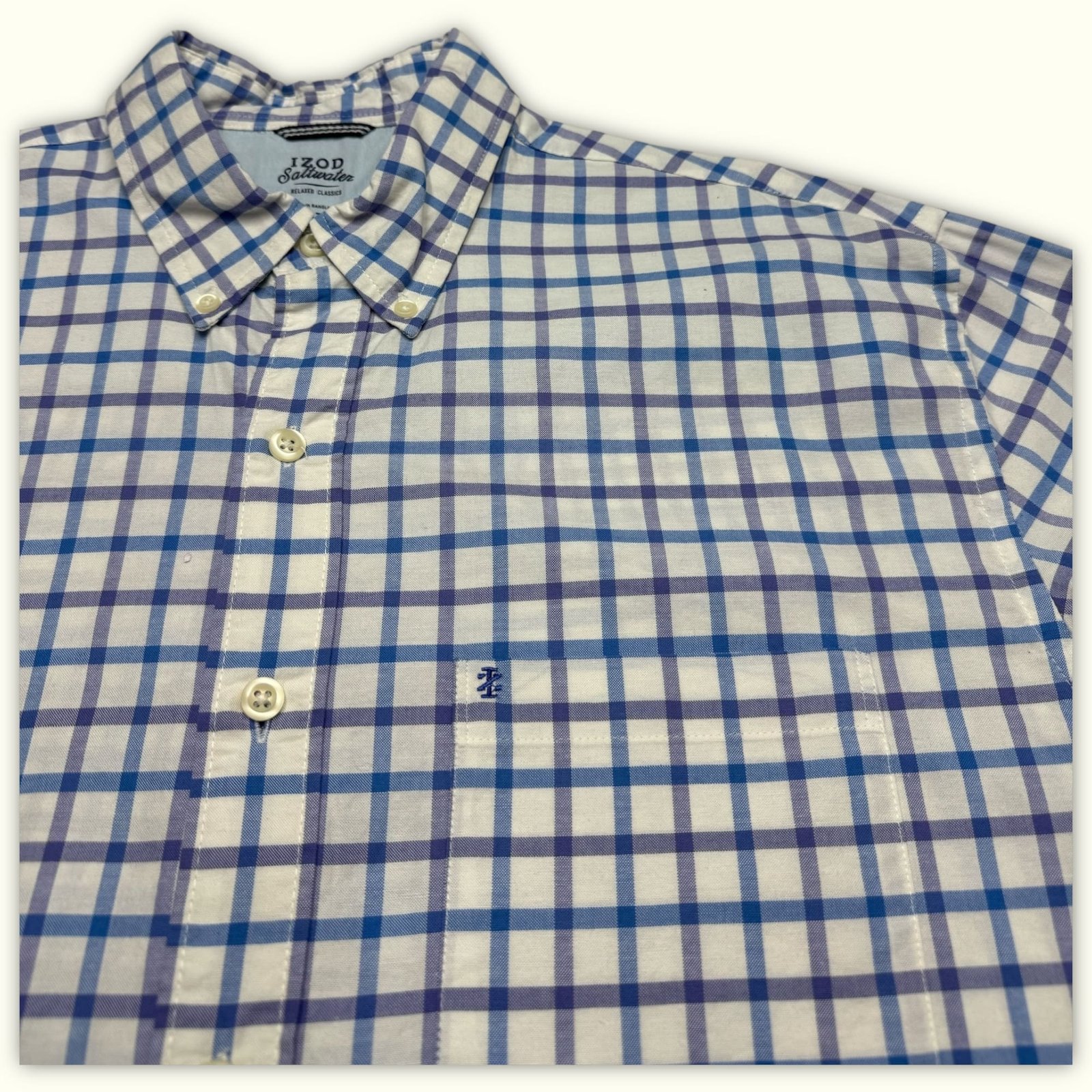 Izod Chemise Relaxed Homme Preppy – L