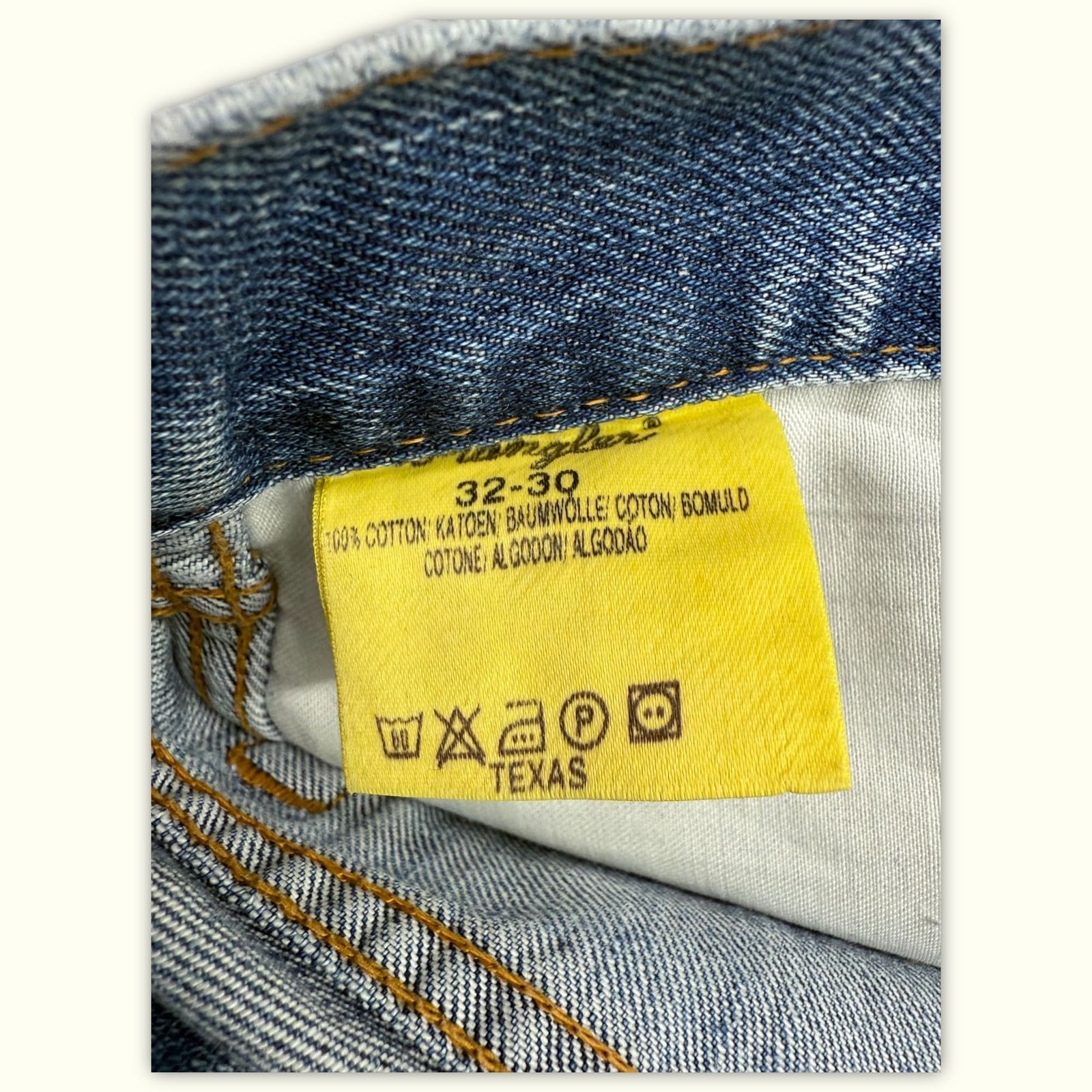 Wrangler Jean Regular Homme 1990s Western – W32