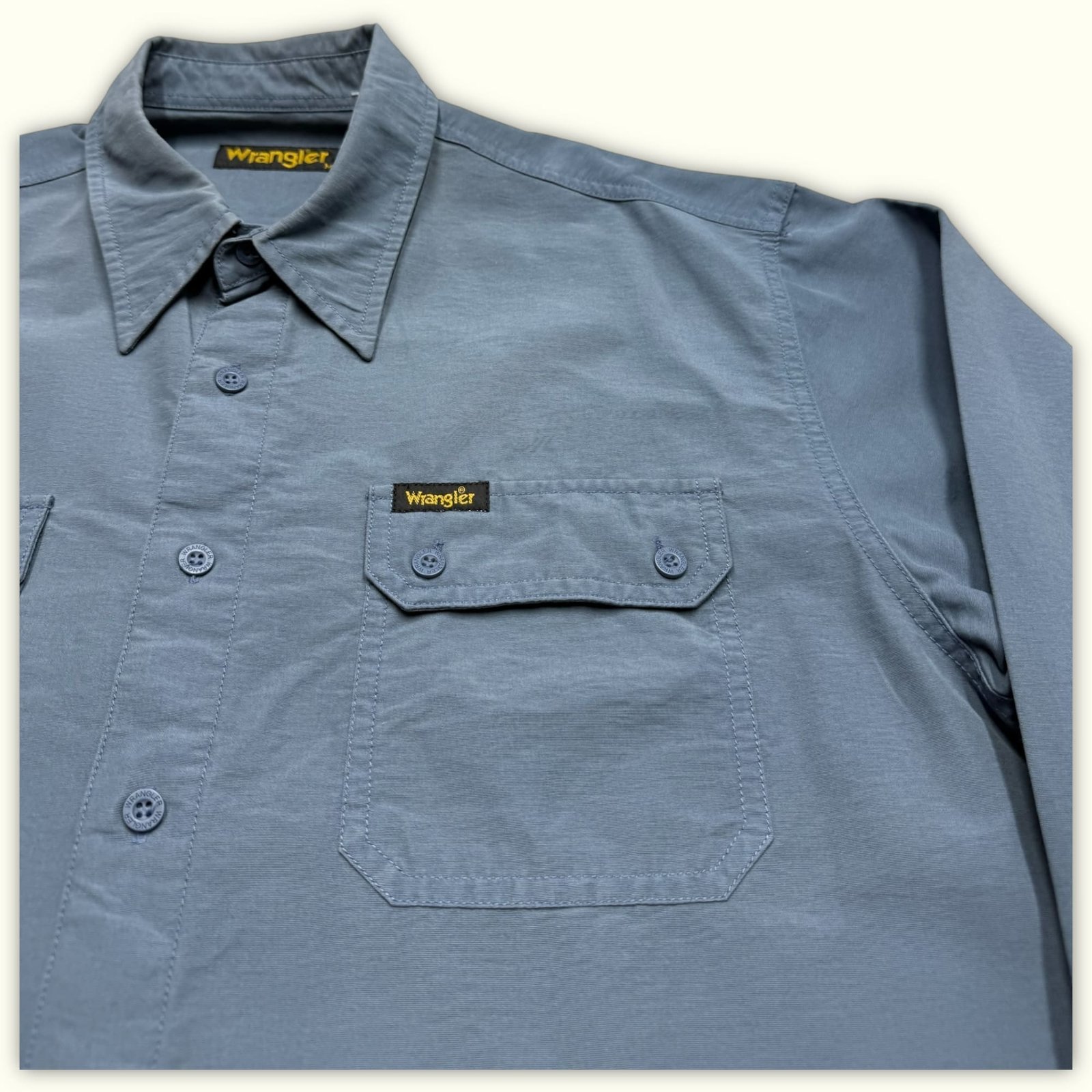 Wrangler Chemise Regular Homme 1990s Workwear – M