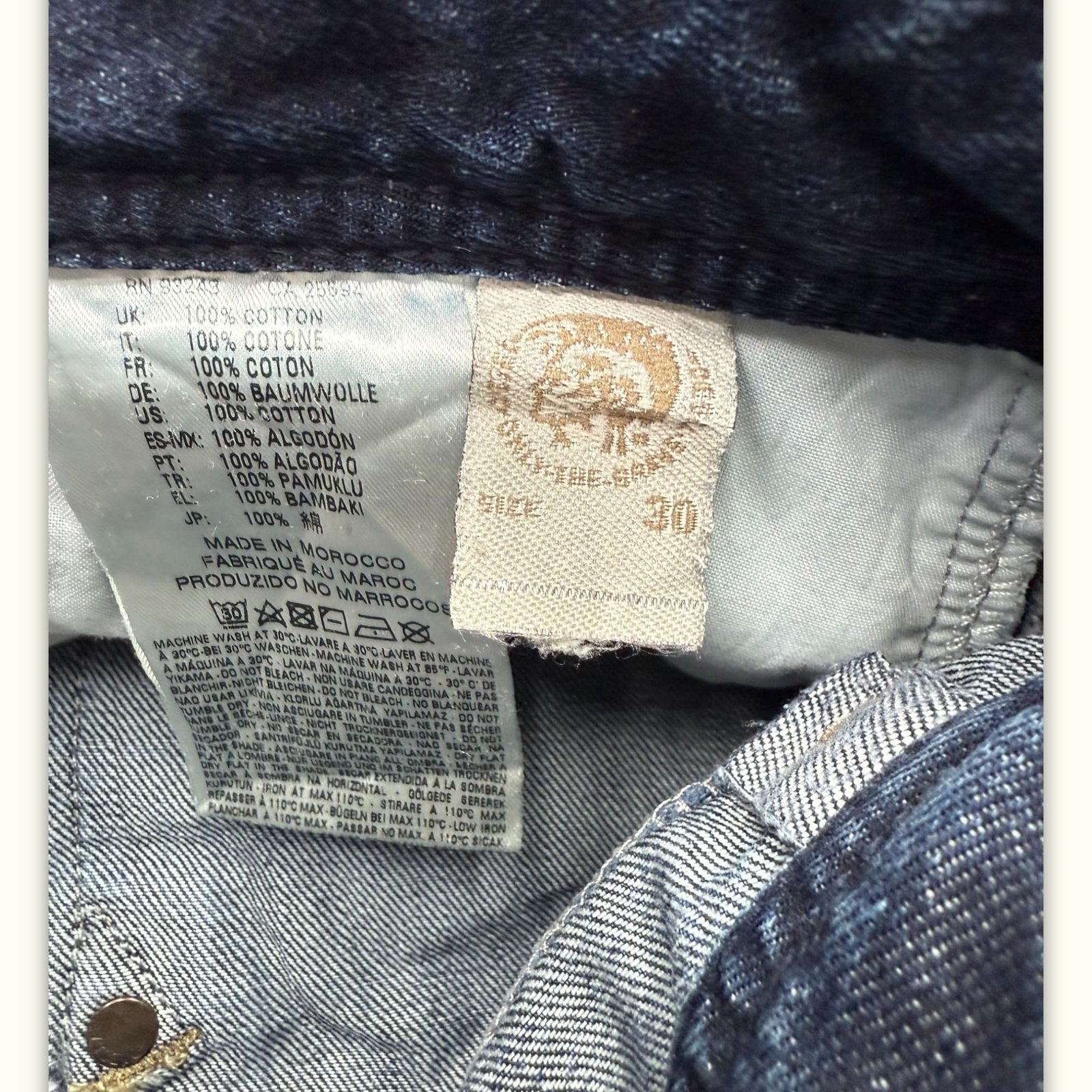 Diesel Jean Slim Homme 2010s Streetwear – W30