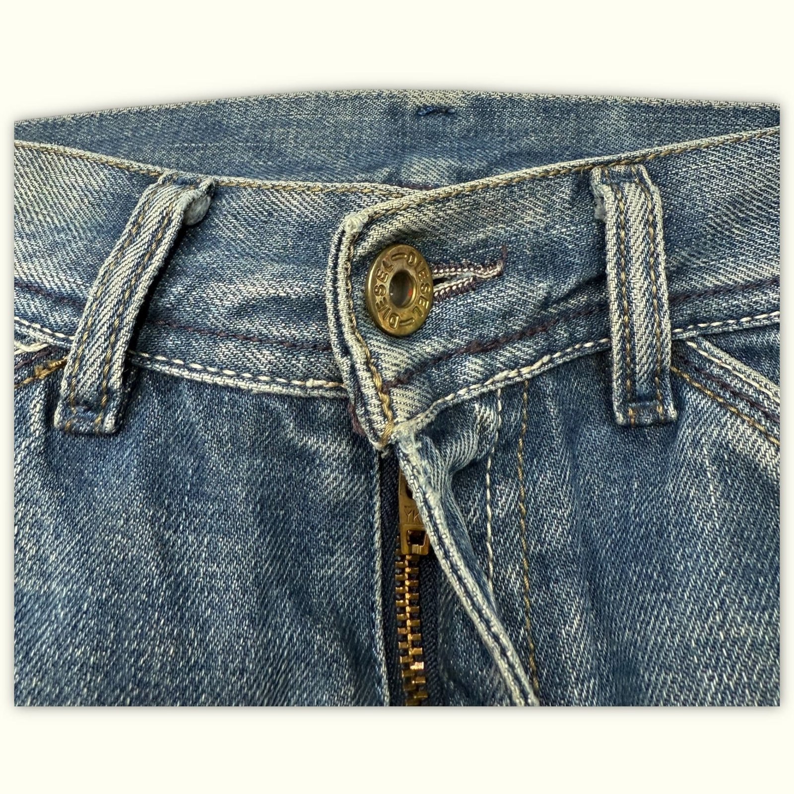 Diesel Jean Évasé Femme 2000s Y2K – W29