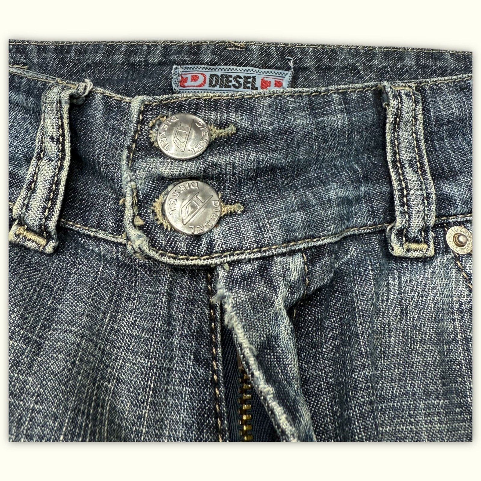 Diesel Jeans Ausgestellt Damen 2000s Y2K – W31