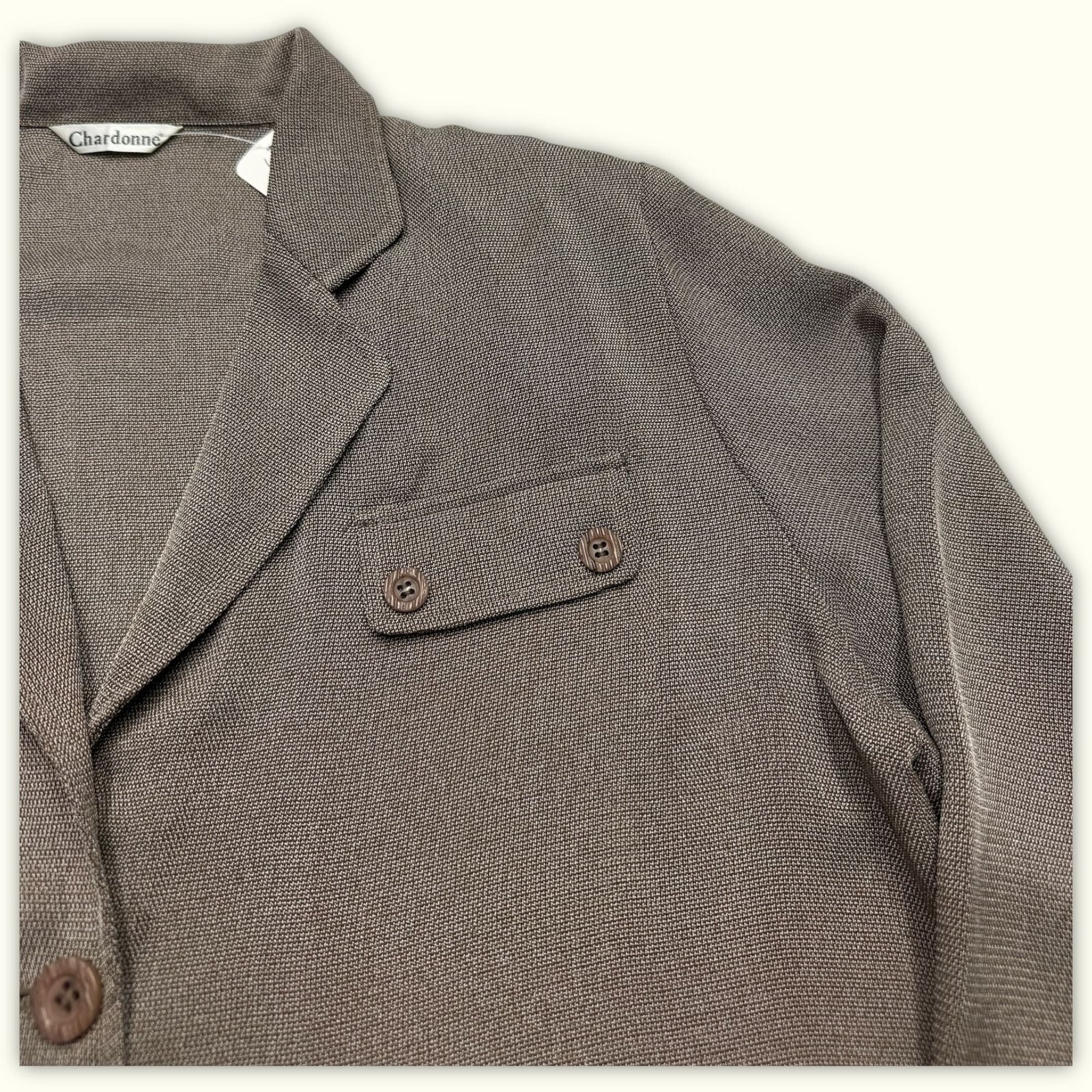 Chardonne Blazer Regular Femme 1990s Vintage – L