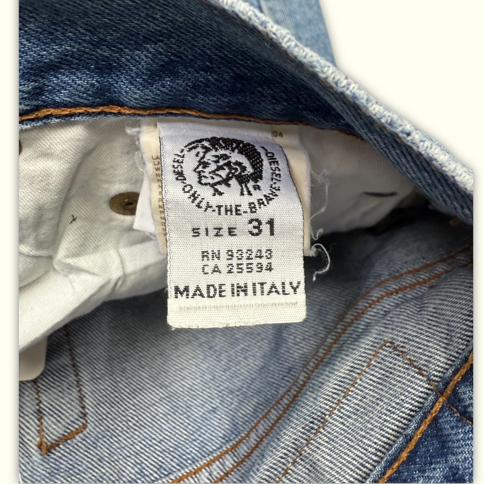 Diesel Jean Regular Homme 1990s Vintage – W31