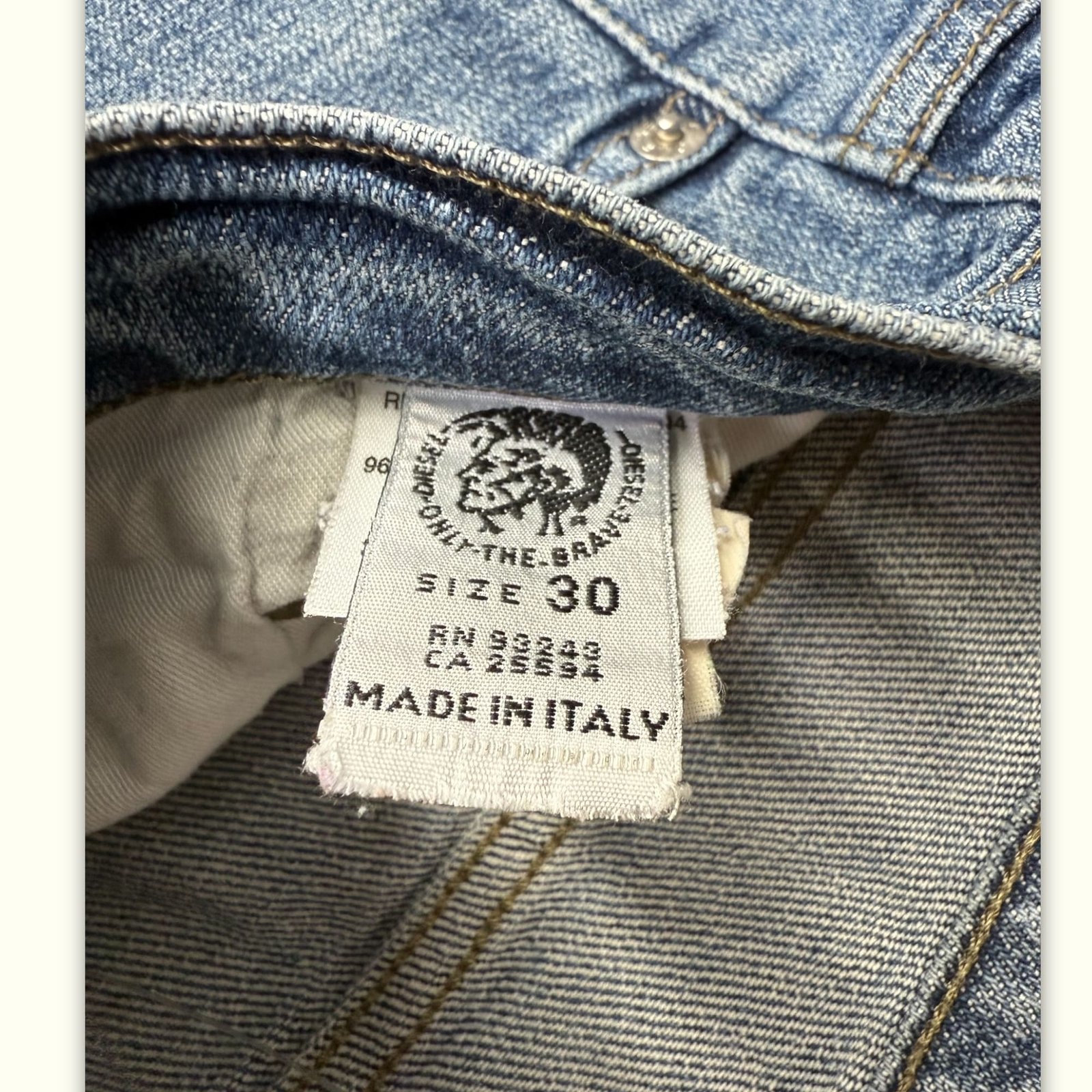 Diesel Jean Évasé Femme 2000s Y2K – W30