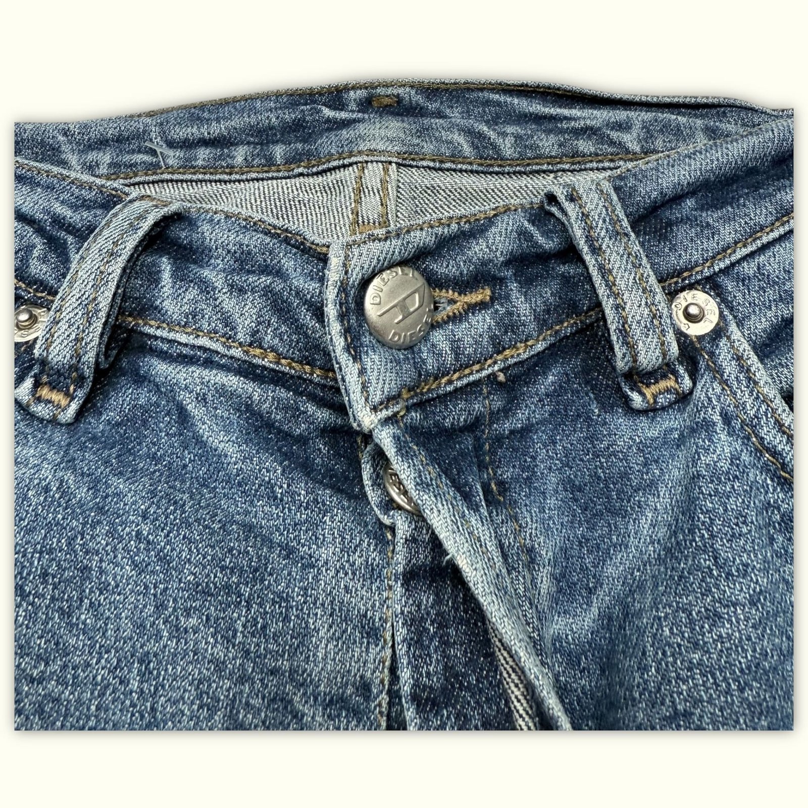 Diesel Jean Évasé Femme 2000s Y2K – W30