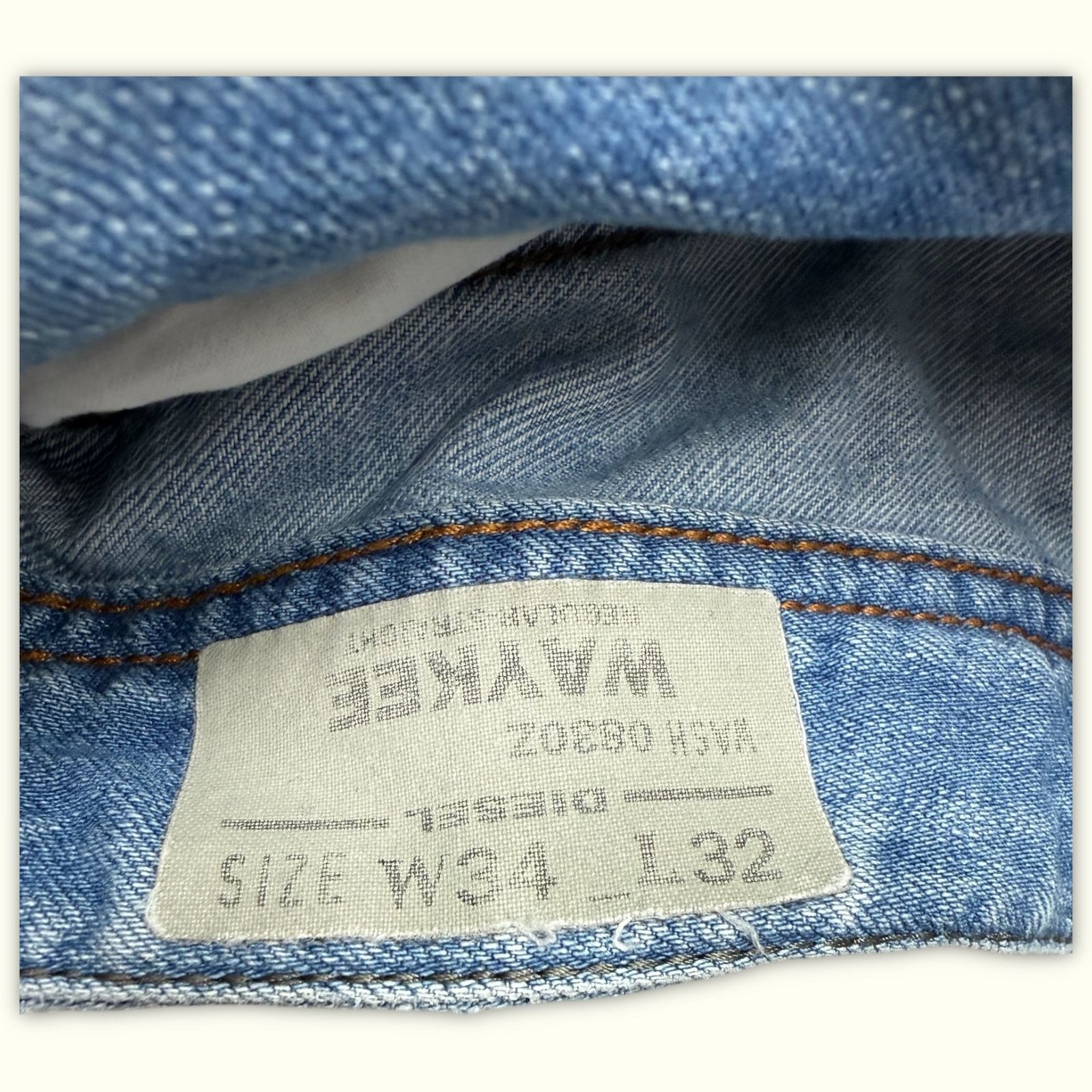 Diesel Vaqueros Regular Hombre 2010s Normcore – W34