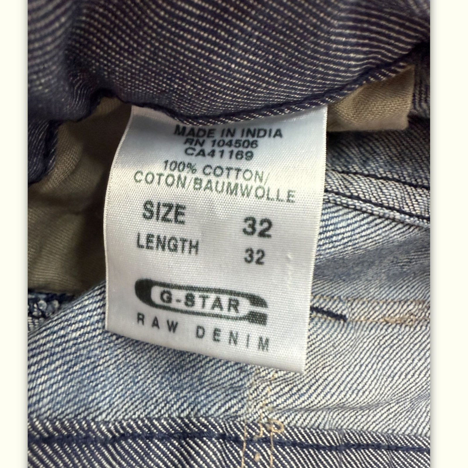 G-Star Jean Large Homme 2000s Y2K – W32