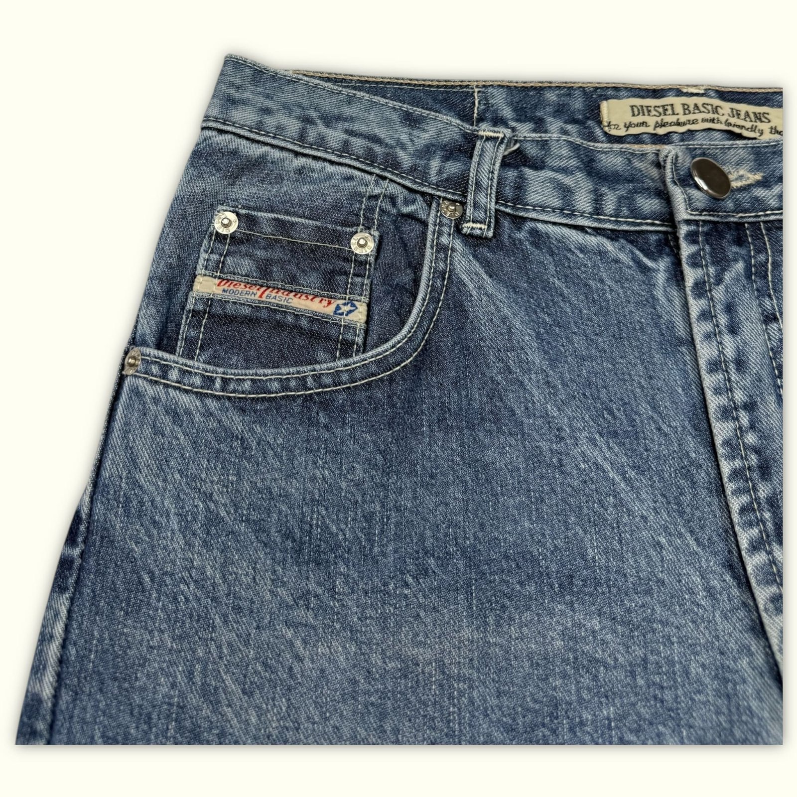 Diesel Jean Regular Homme 1990s Vintage – W30