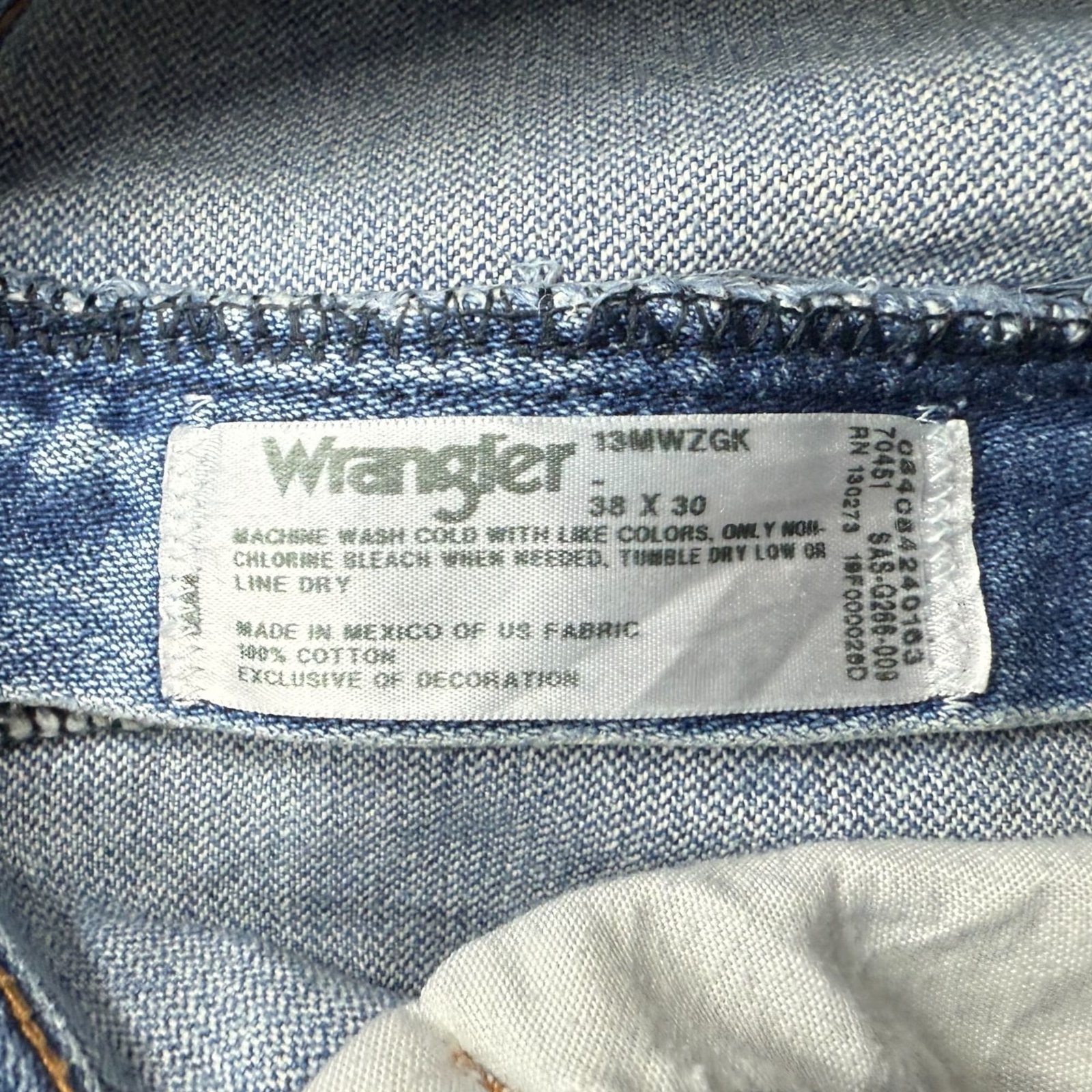 Wrangler Jean Regular Homme 2000s Western – W38