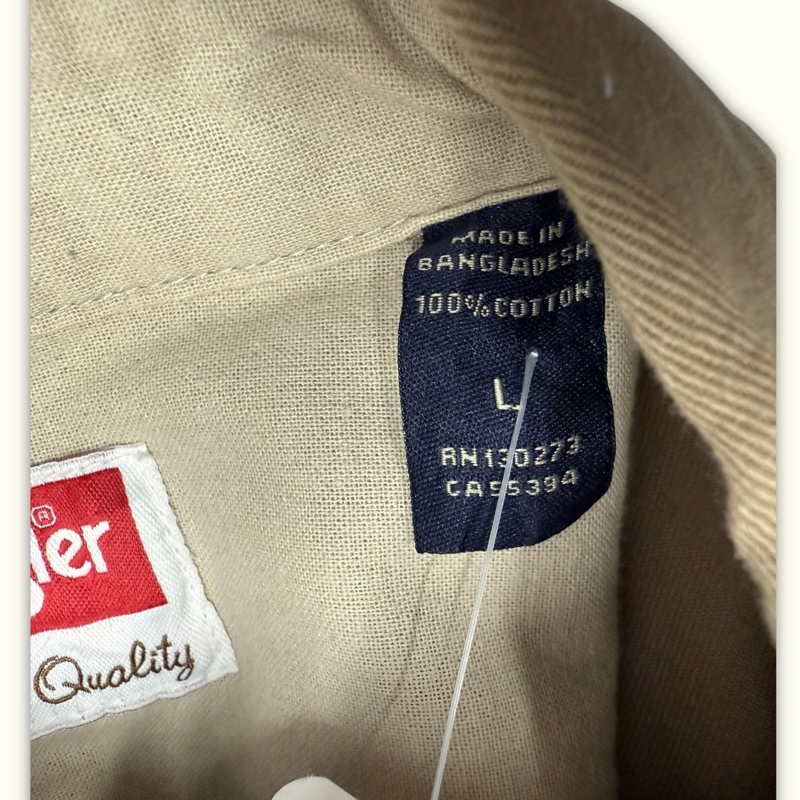 Wrangler Chemise Regular Homme Workwear – L