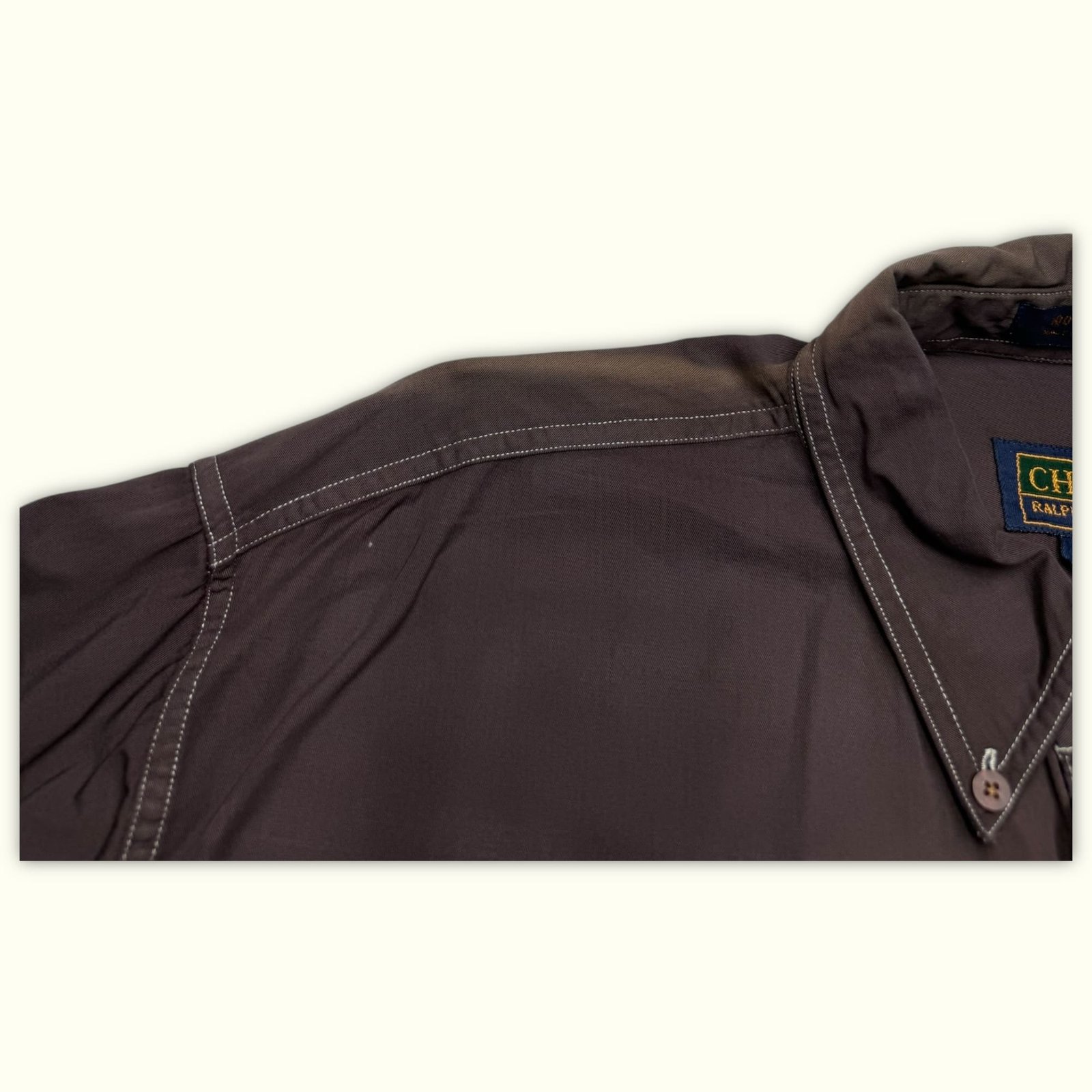 Chaps Ralph Lauren Chemise Relaxed Homme 1990s Workwear – L