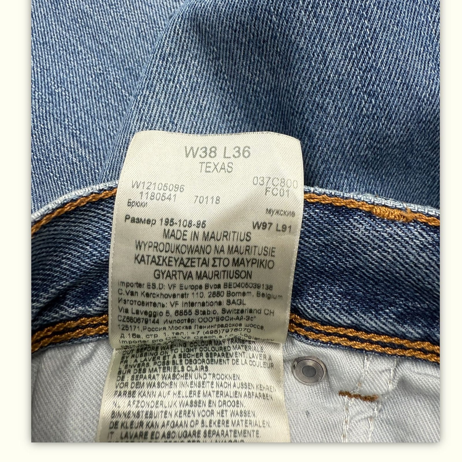 Wrangler Jean Regular Homme 2000s Western – W38