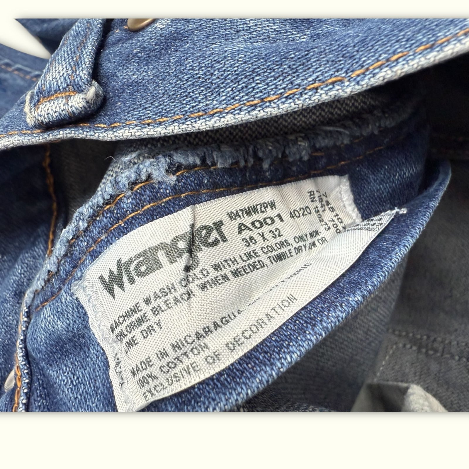 Wrangler Jean Regular Homme 2000s Western – W38