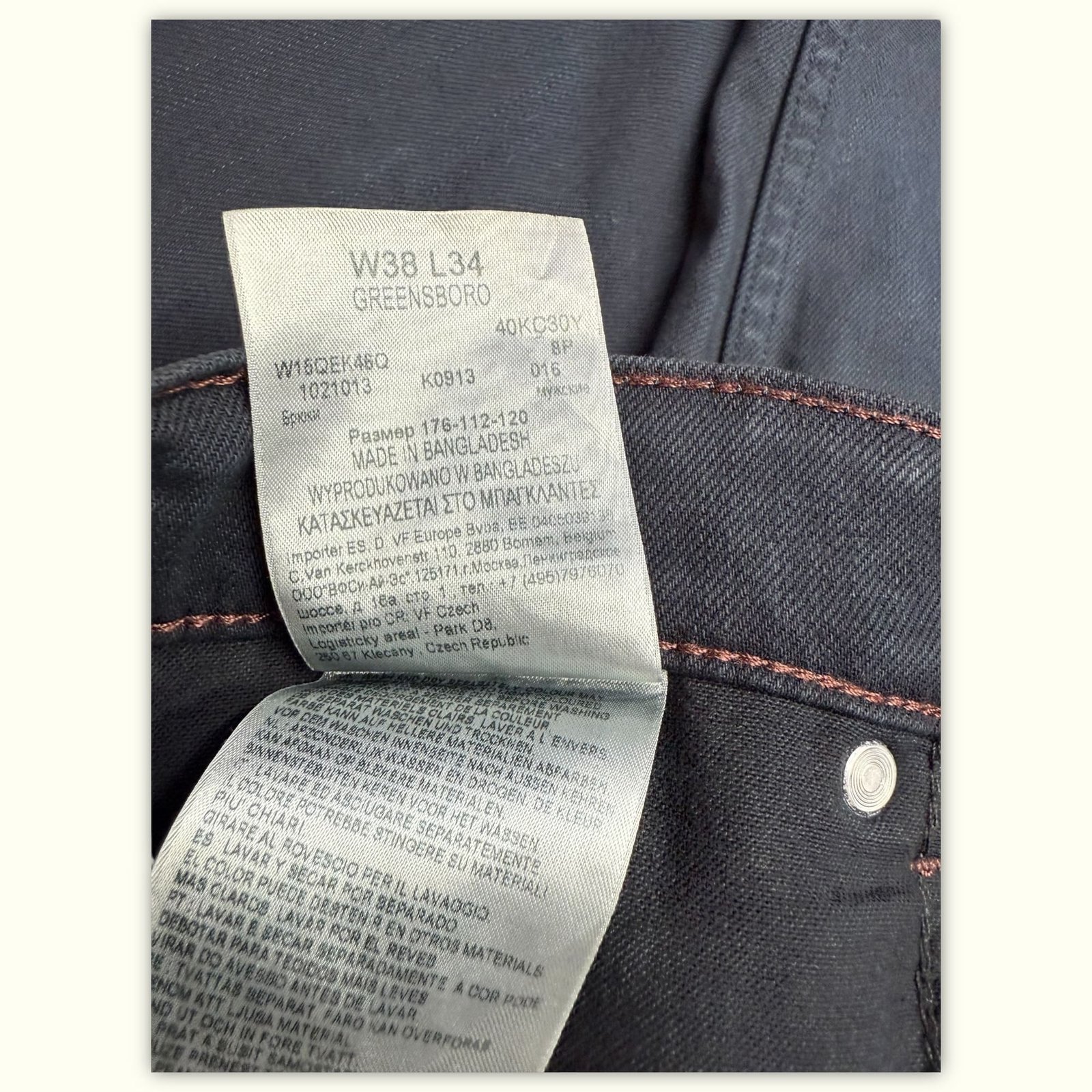 Wrangler Jean Regular Homme Workwear – W38