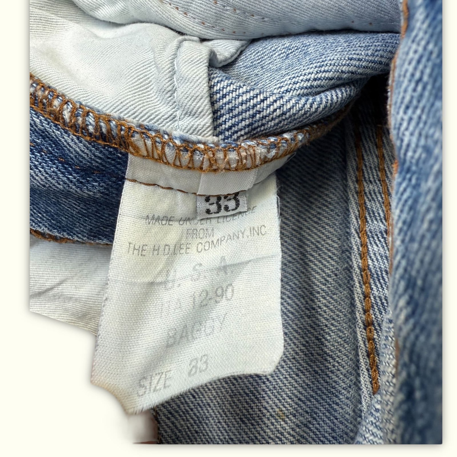Lee Jean Baggy Homme 1990s Vintage – W33