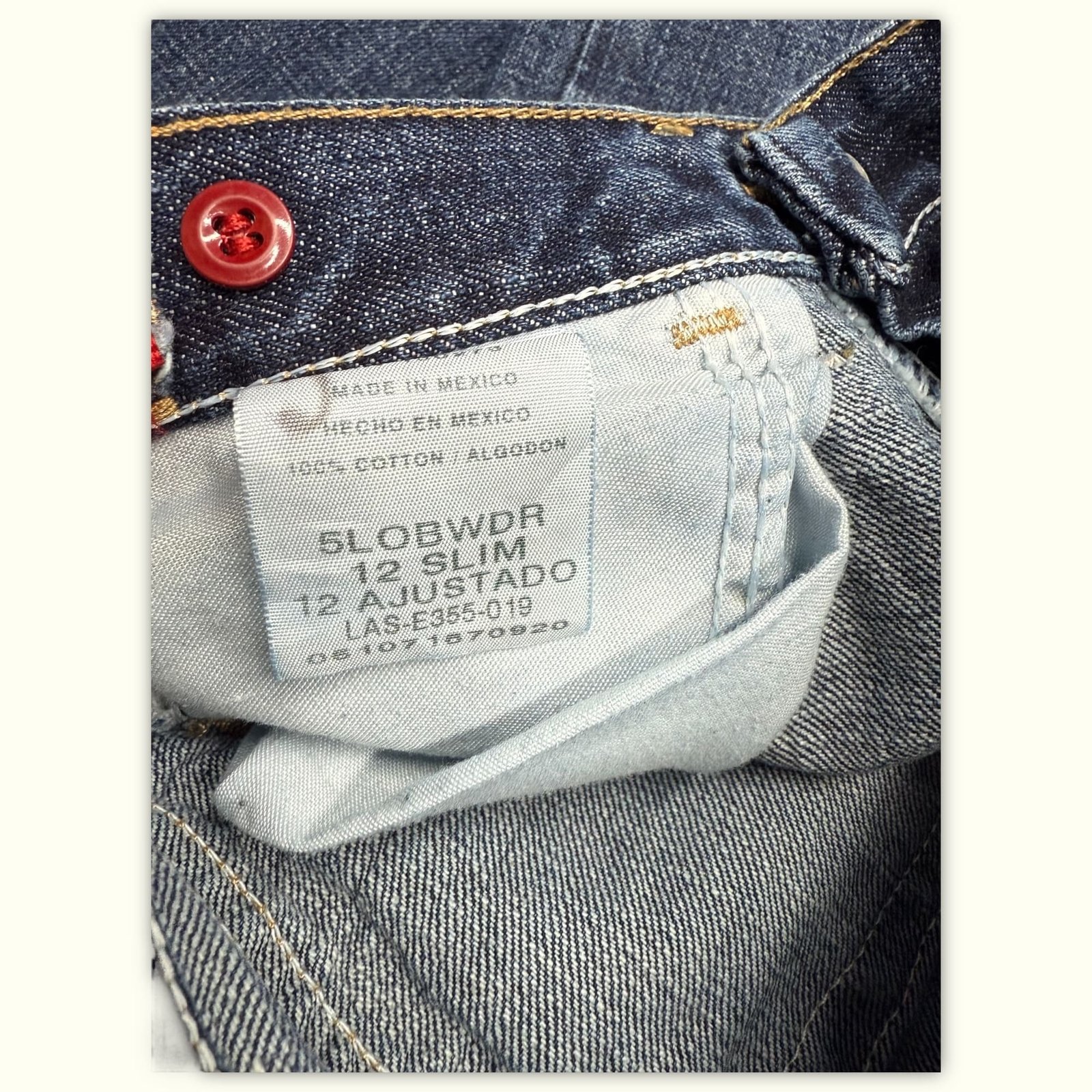 Wrangler Jean Slim Garçon 2000s Western – W24