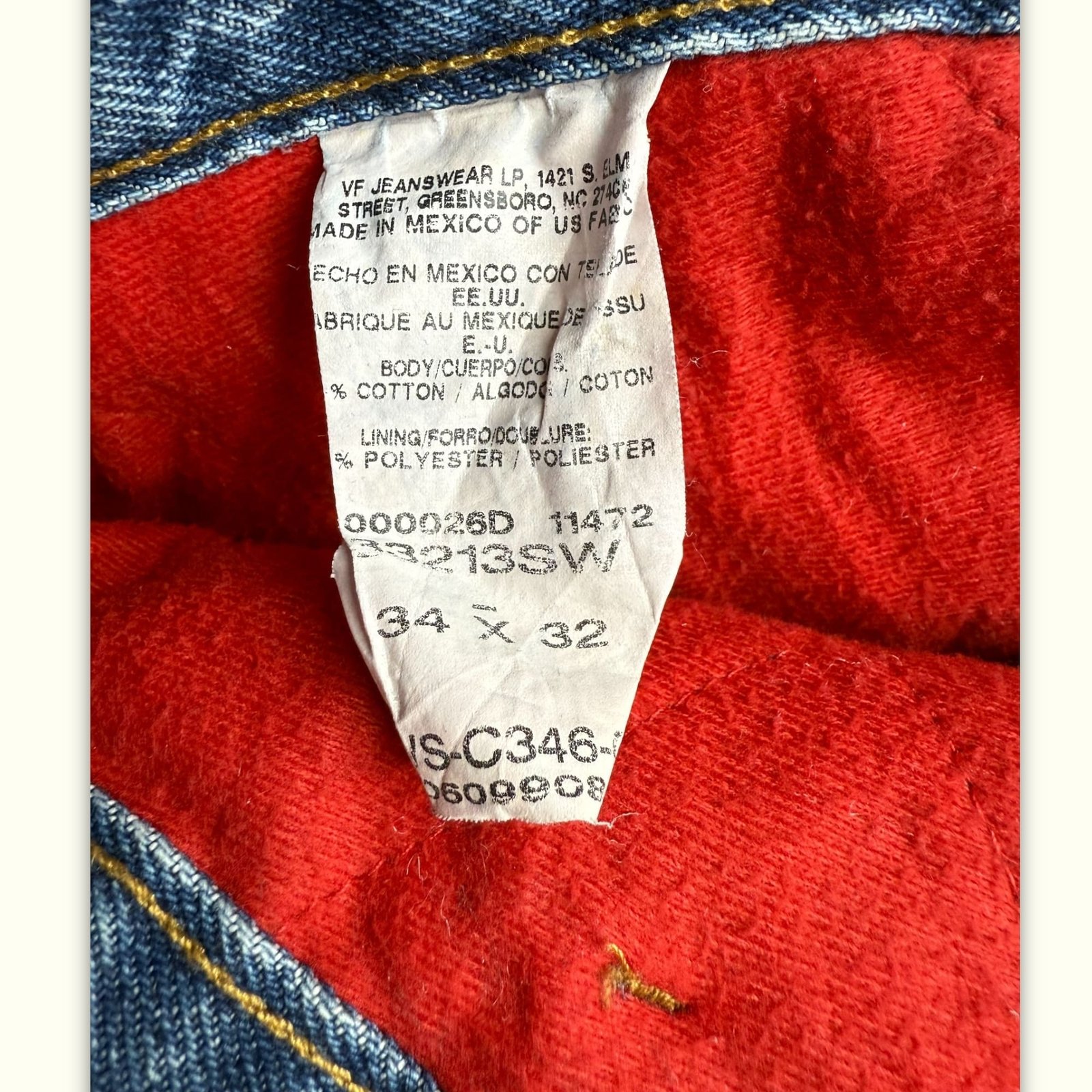 Wrangler Jean Regular Homme 1990s Workwear – W34