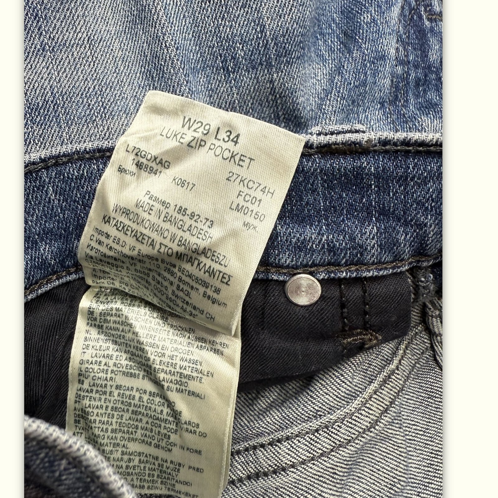 Lee Jean Slim Homme Moderne – W29