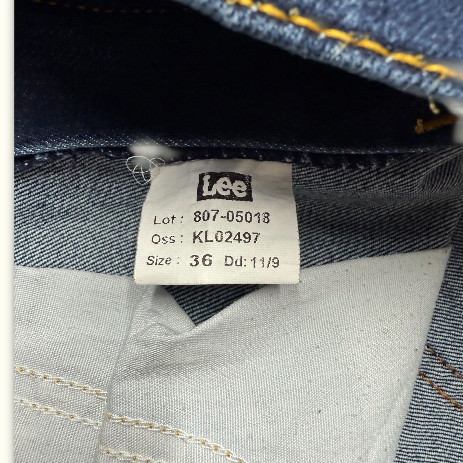 Lee Jean Regular Homme 2010s Classique – W36