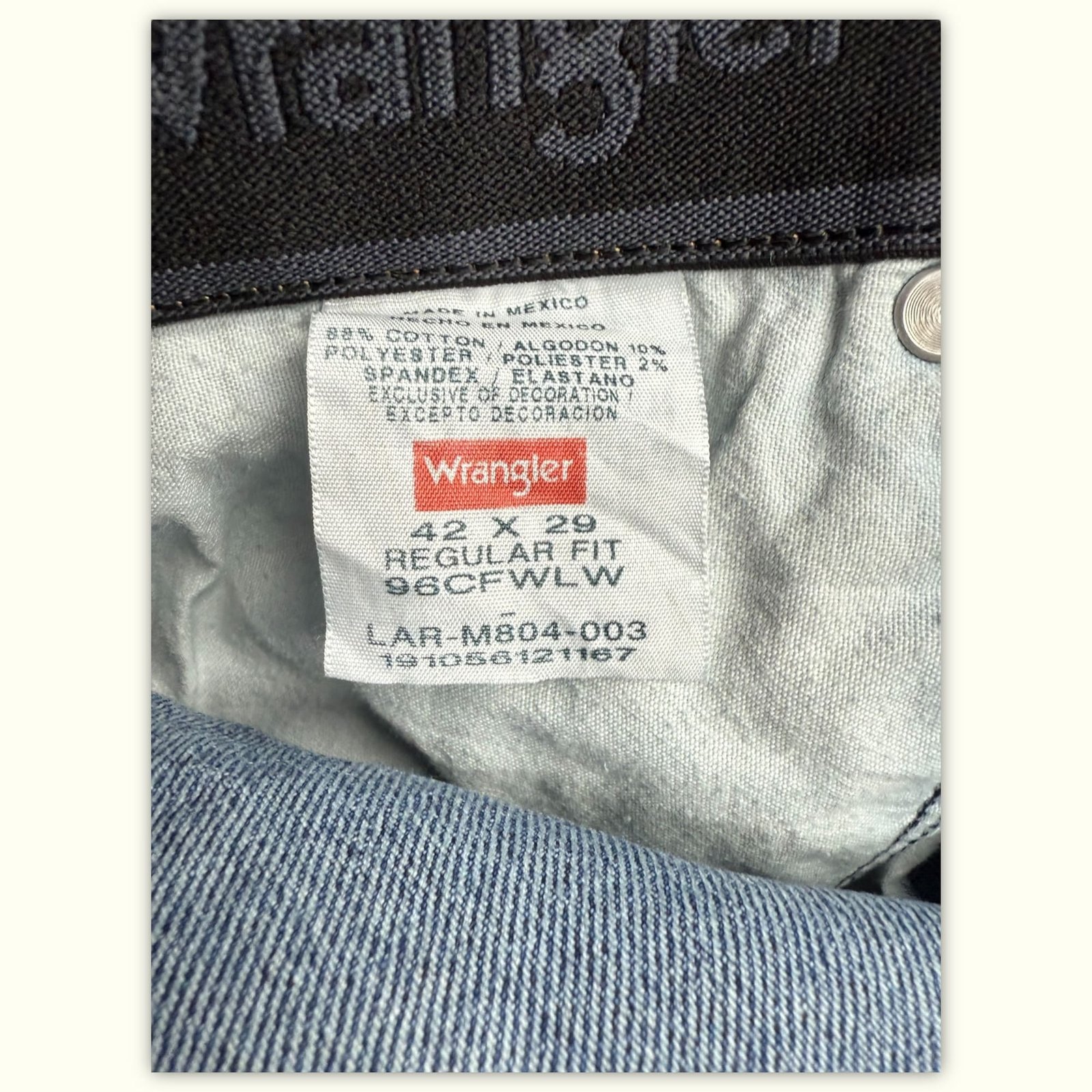 Wrangler Jean Regular Homme Workwear – W42