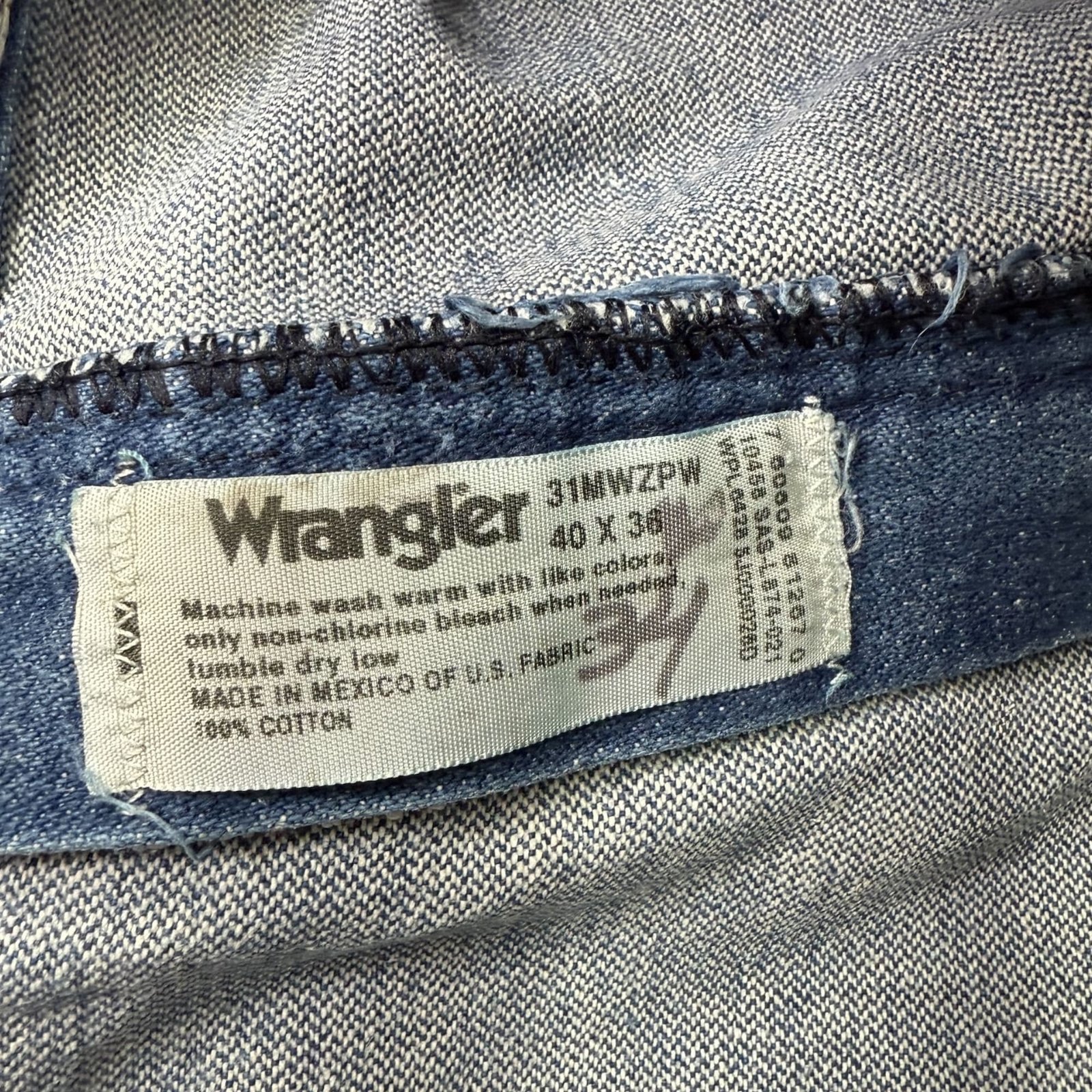 Wrangler Jean Relaxed Homme 1990s Western – W40