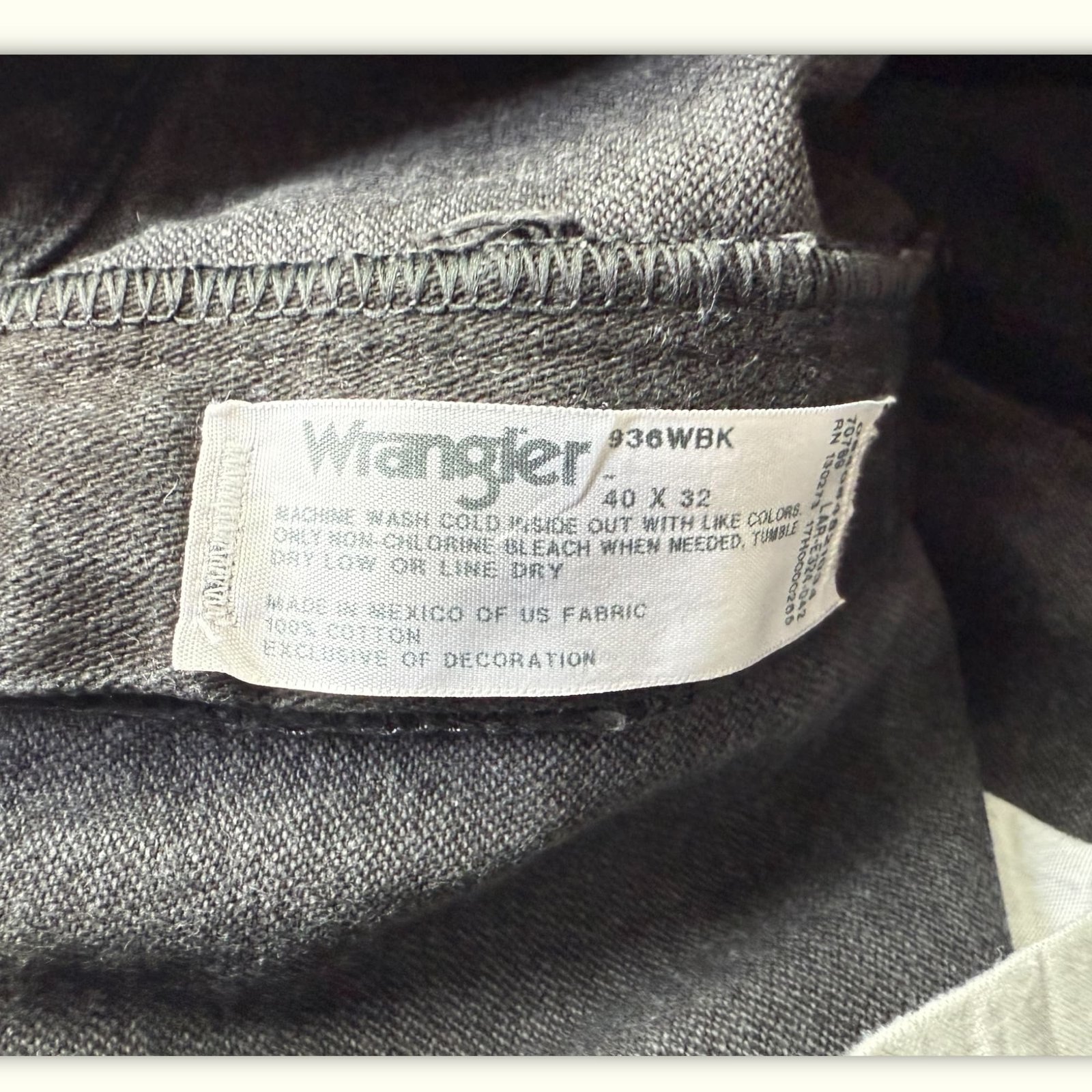 Wrangler Jean Slim Homme 1990s Western – W40