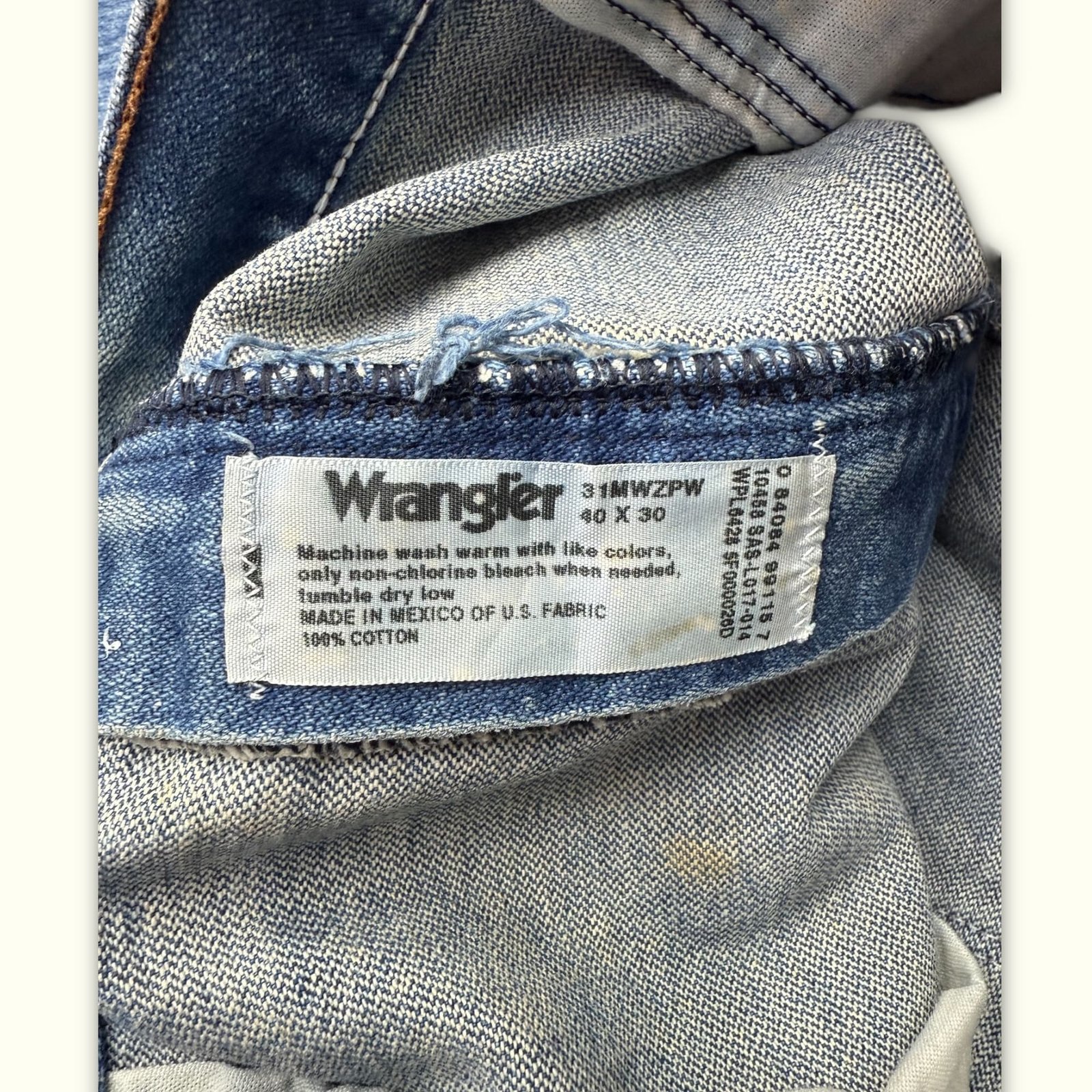 Wrangler Jean Relaxed Homme 2000s Western – W40