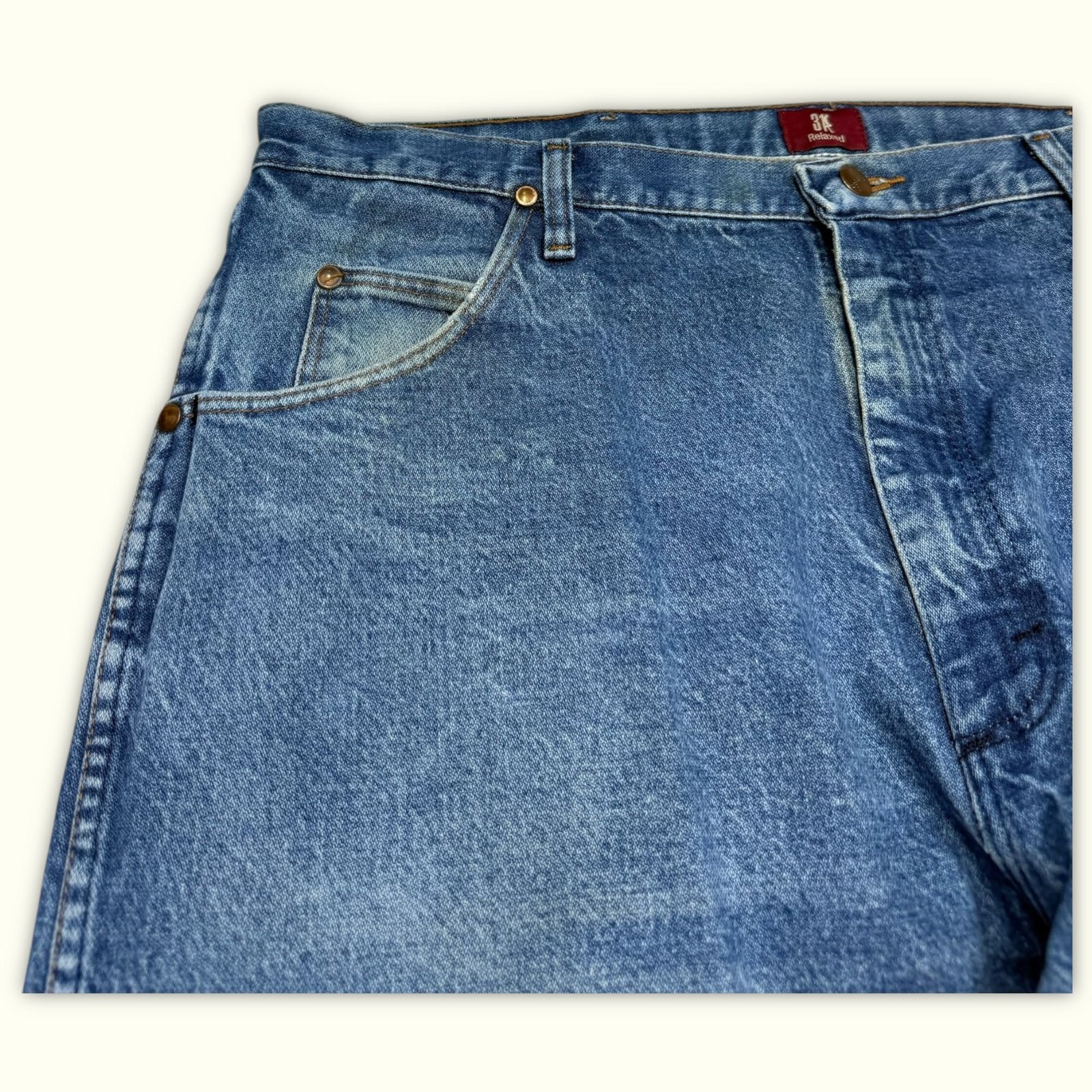 Wrangler Jean Relaxed Homme 2000s Western – W40