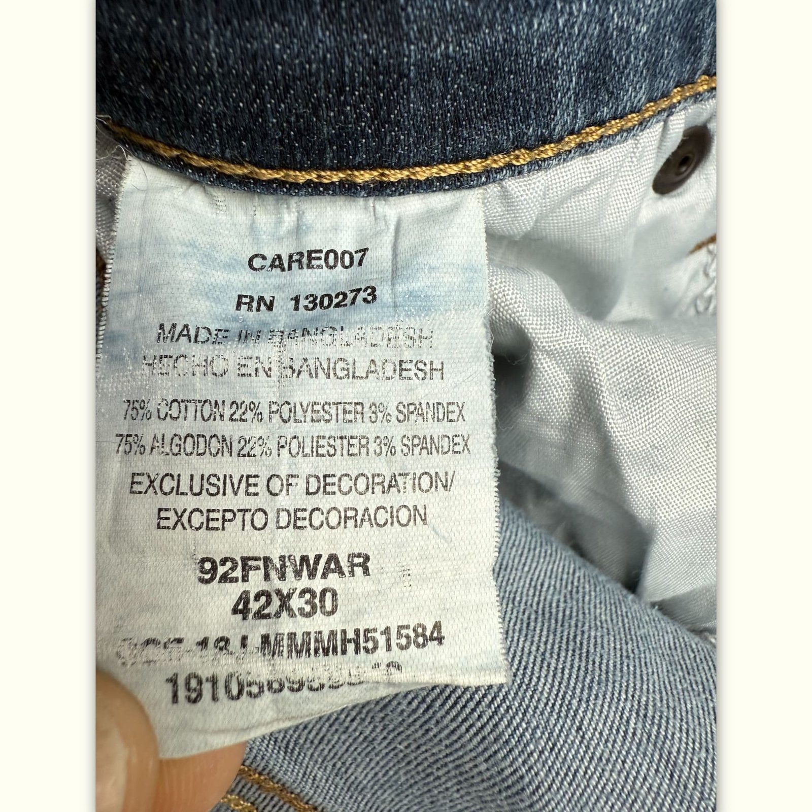 Wrangler Jean Regular Homme Workwear – W42