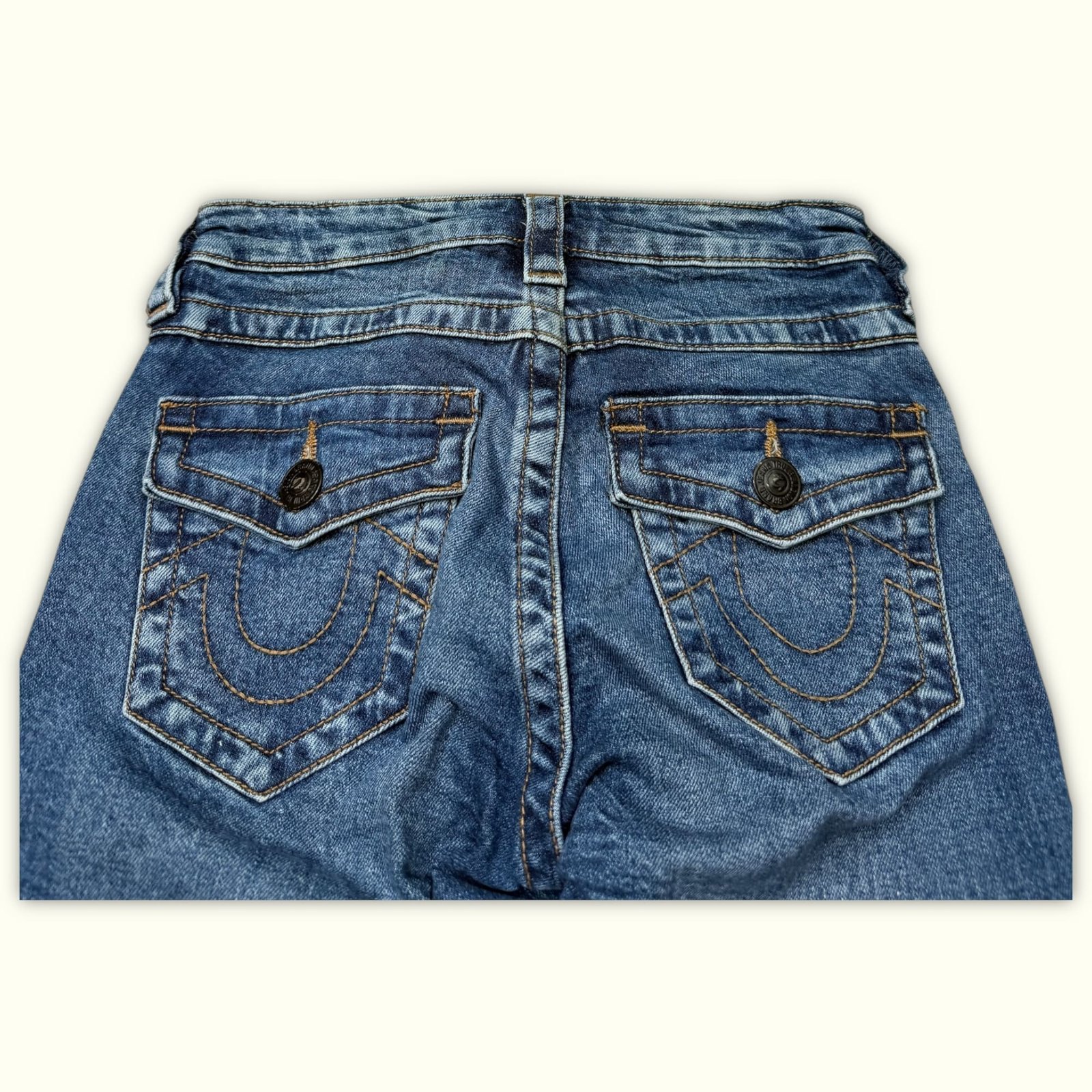 True Religion Jean Évasé Femme 2000s Y2K – W24